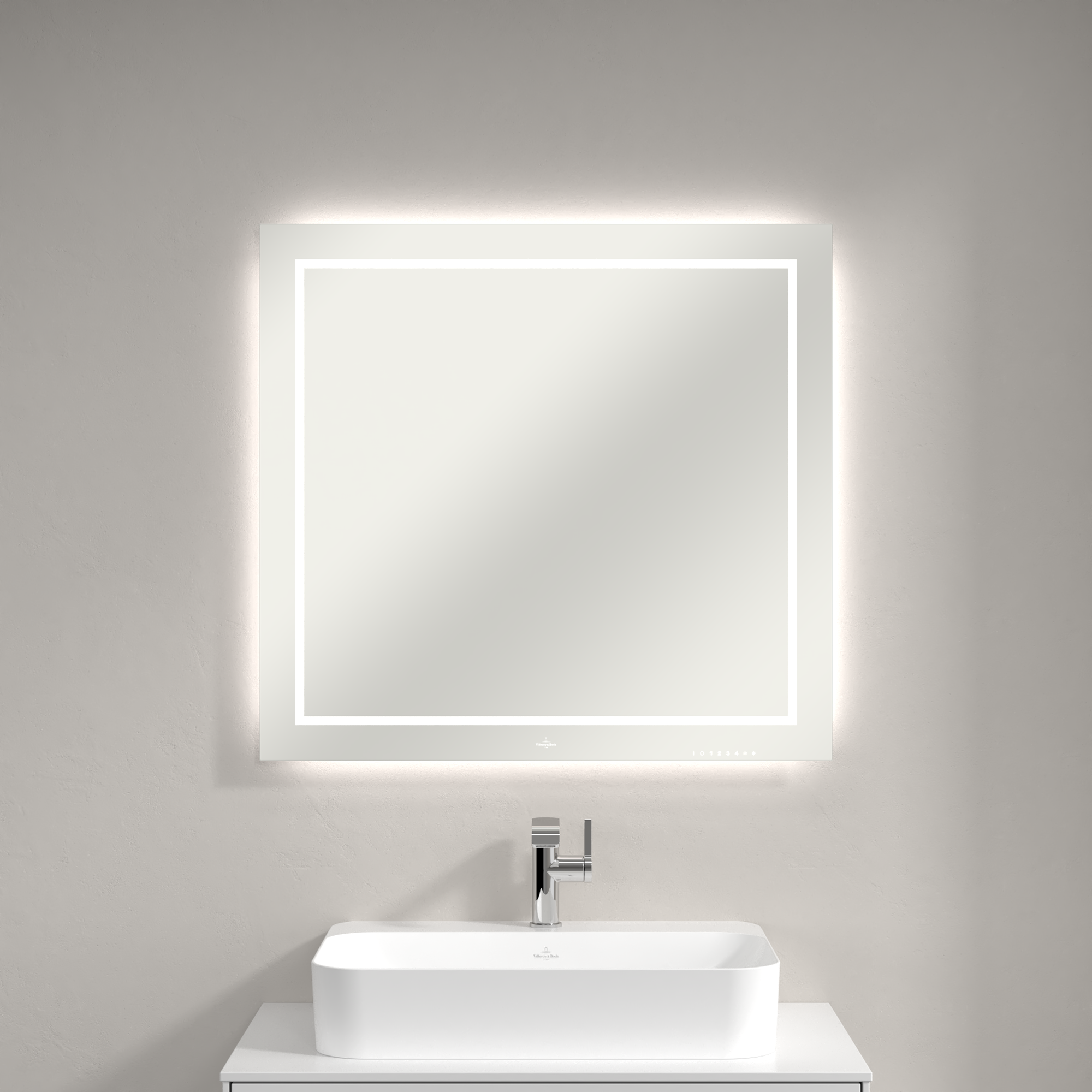 Finion Mirror, with lighting, 800x750x45mm