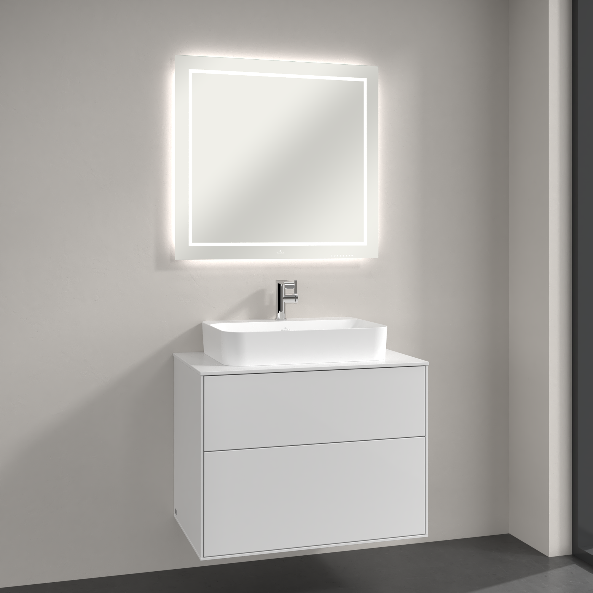 Finion Mirror, with lighting, 800x750x45mm