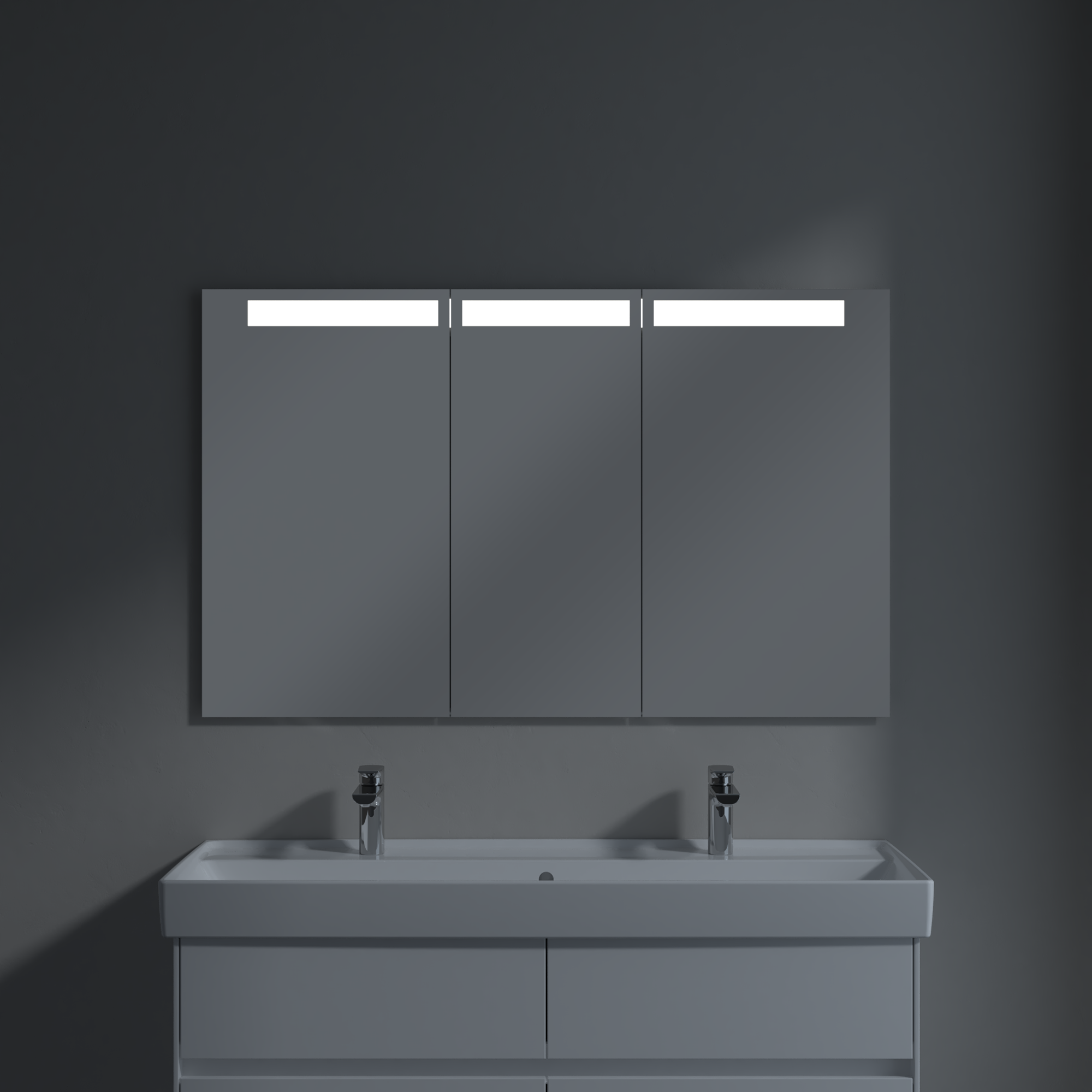 My View In Inbouw-spiegelkast, met verlichting, 1201x747x107mm