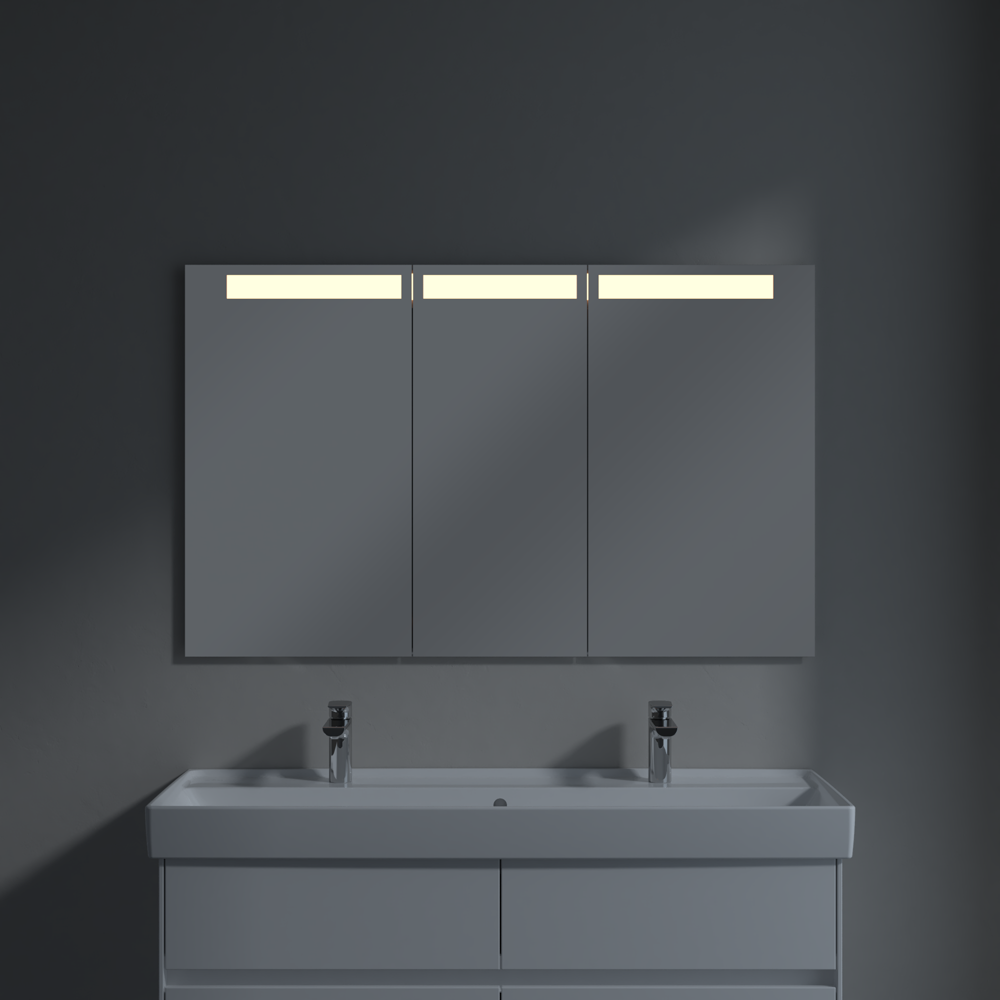My View In Inbouw-spiegelkast, met verlichting, 1201x747x107mm