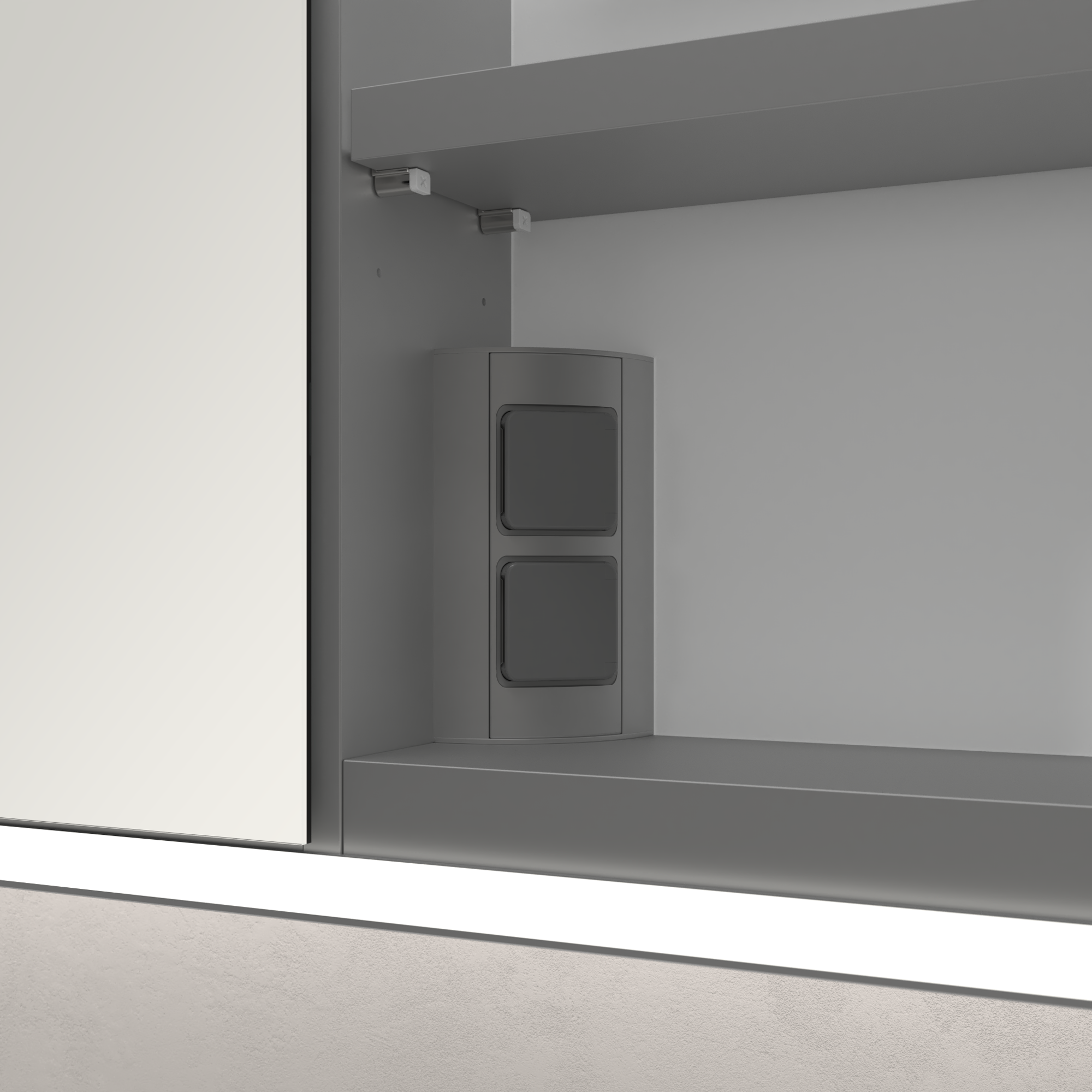 My View Now Opbouw Spiegelkast, met verlichting, 1400x750x168mm