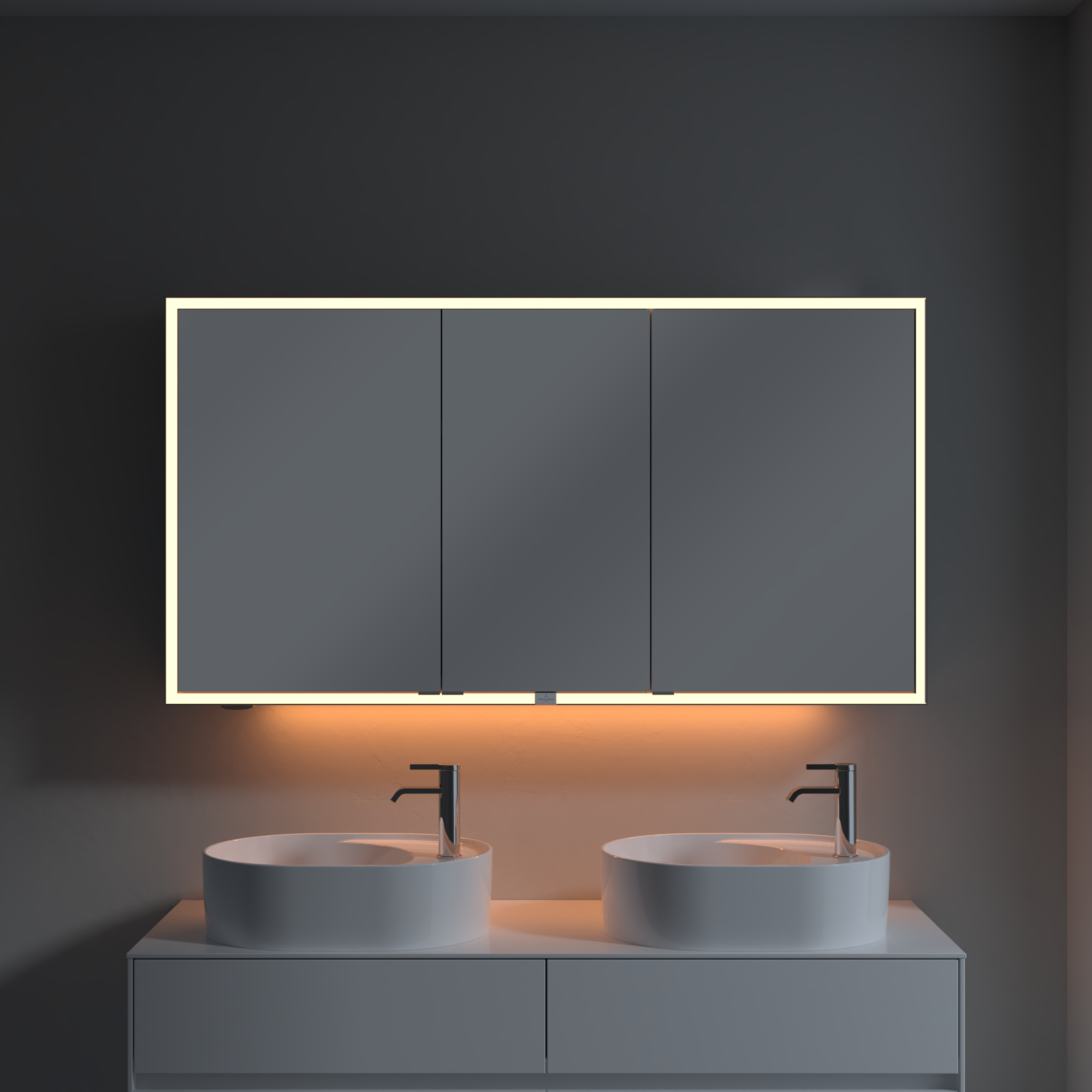 My View Now Opbouw Spiegelkast, met verlichting, 1400x750x168mm