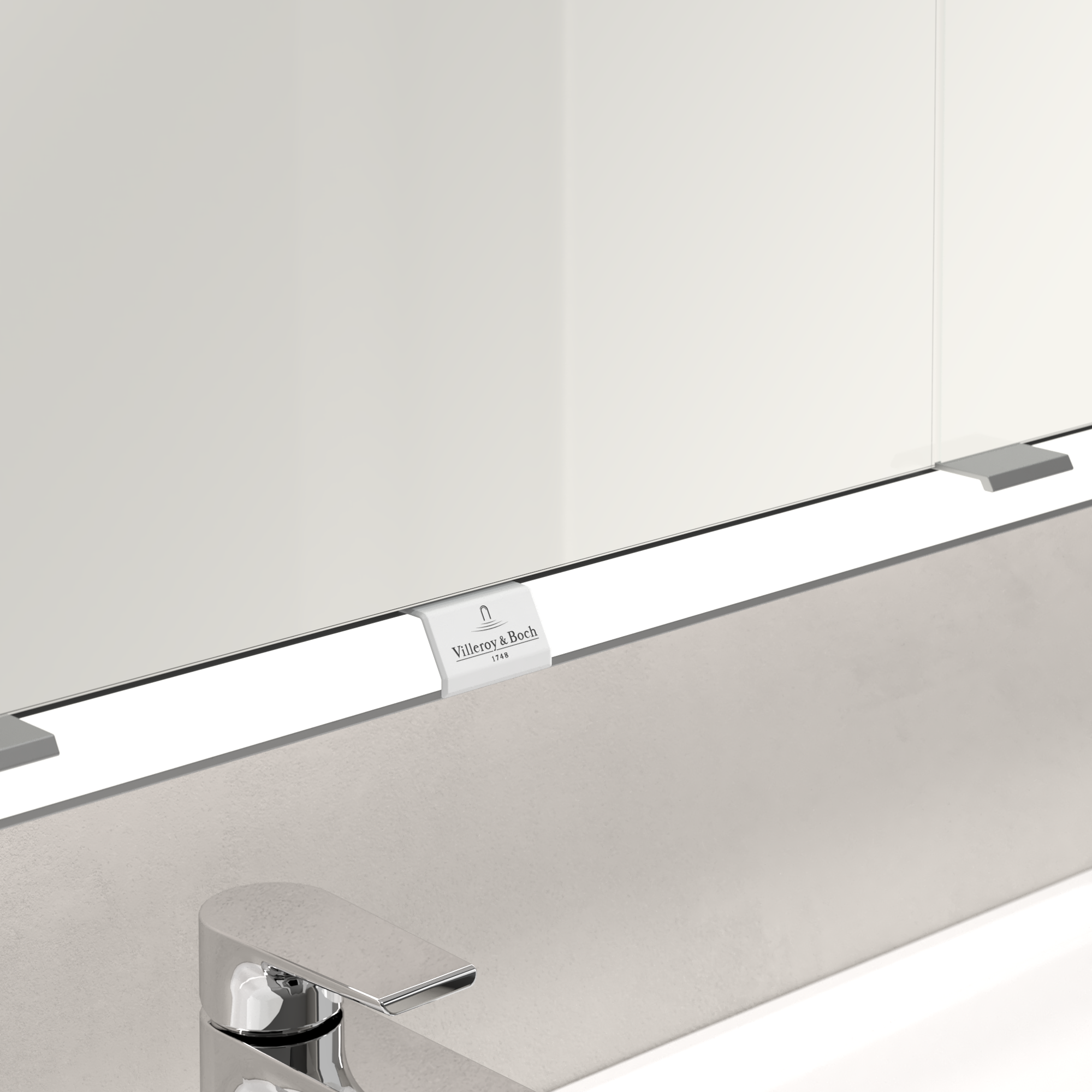 My View Now Armoire de toilette en saillie, avec éclairage, 1600x750x168mm