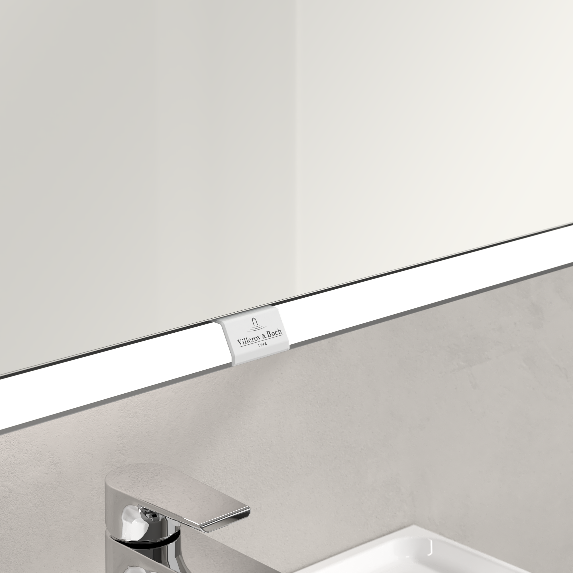 My View Now Armoire de toilette en saillie, avec éclairage, 600x750x168mm