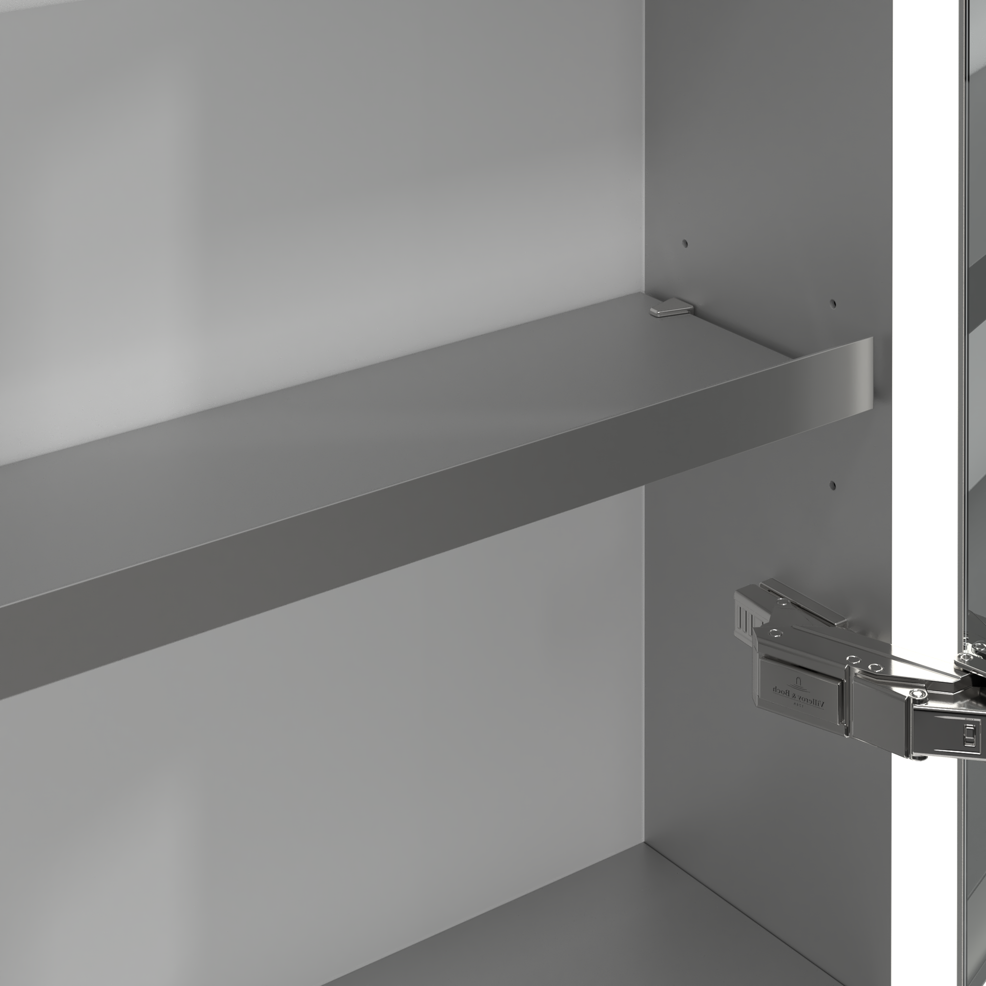 My View Now Armoire de toilette en saillie, avec éclairage, 600x750x168mm