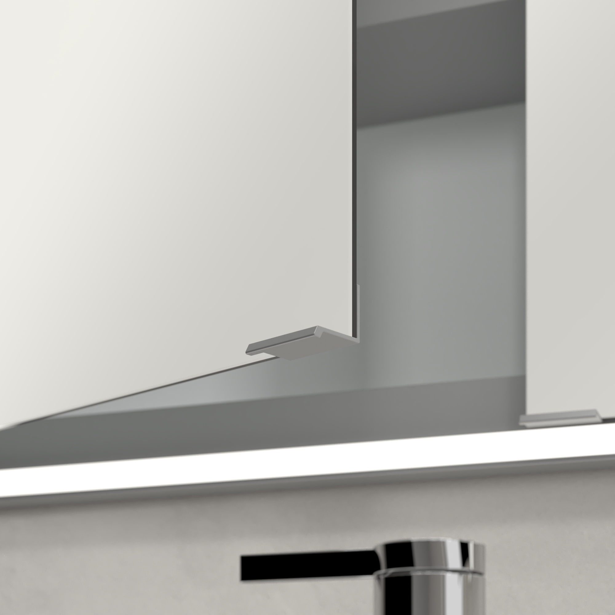 My View Now Inbouw-spiegelkast, met verlichting, 1400x750x168mm