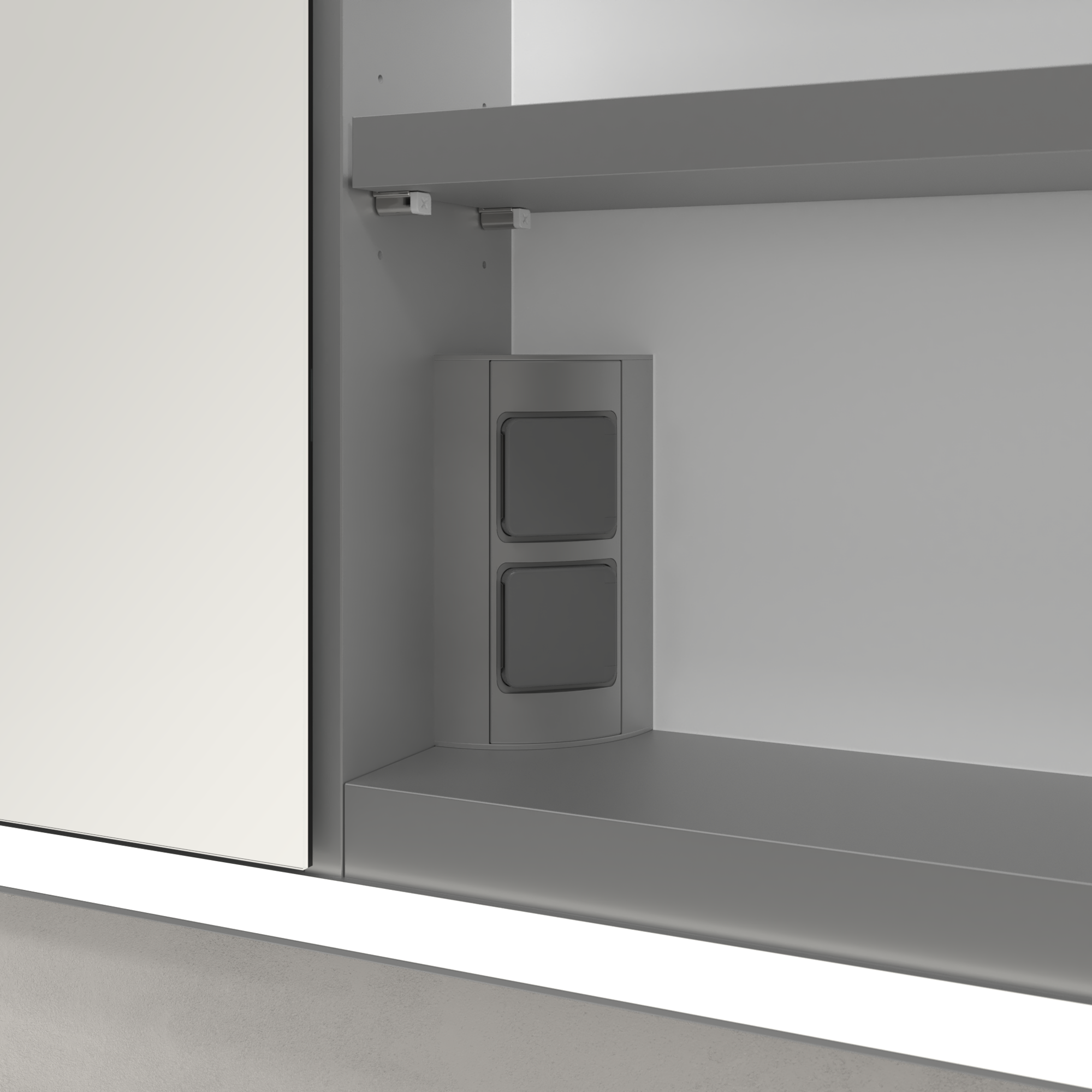 My View Now Inbouw-spiegelkast, met verlichting, 1600x750x168mm