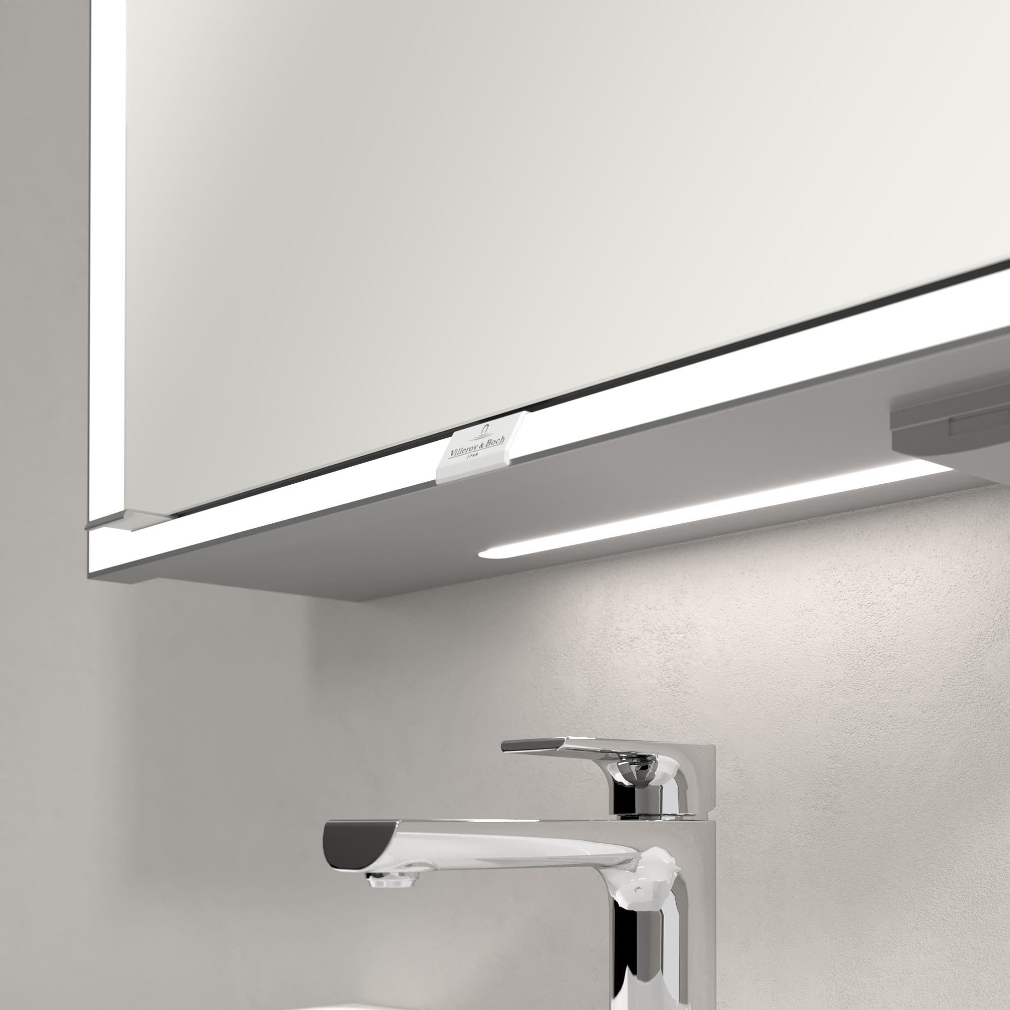 My View Now Opbouw Spiegelkast, met verlichting, 600x750x168mm