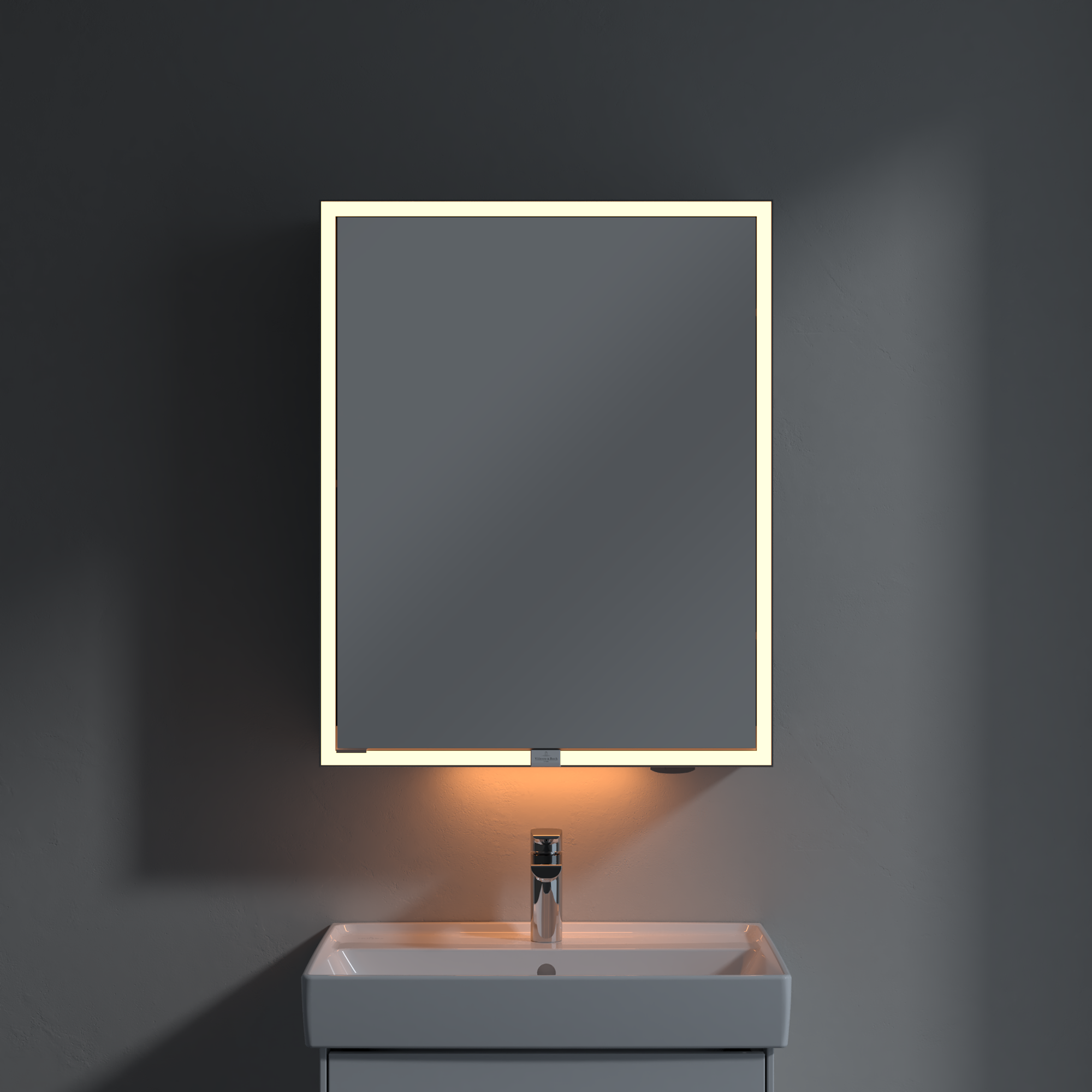 My View Now Opbouw Spiegelkast, met verlichting, 600x750x168mm