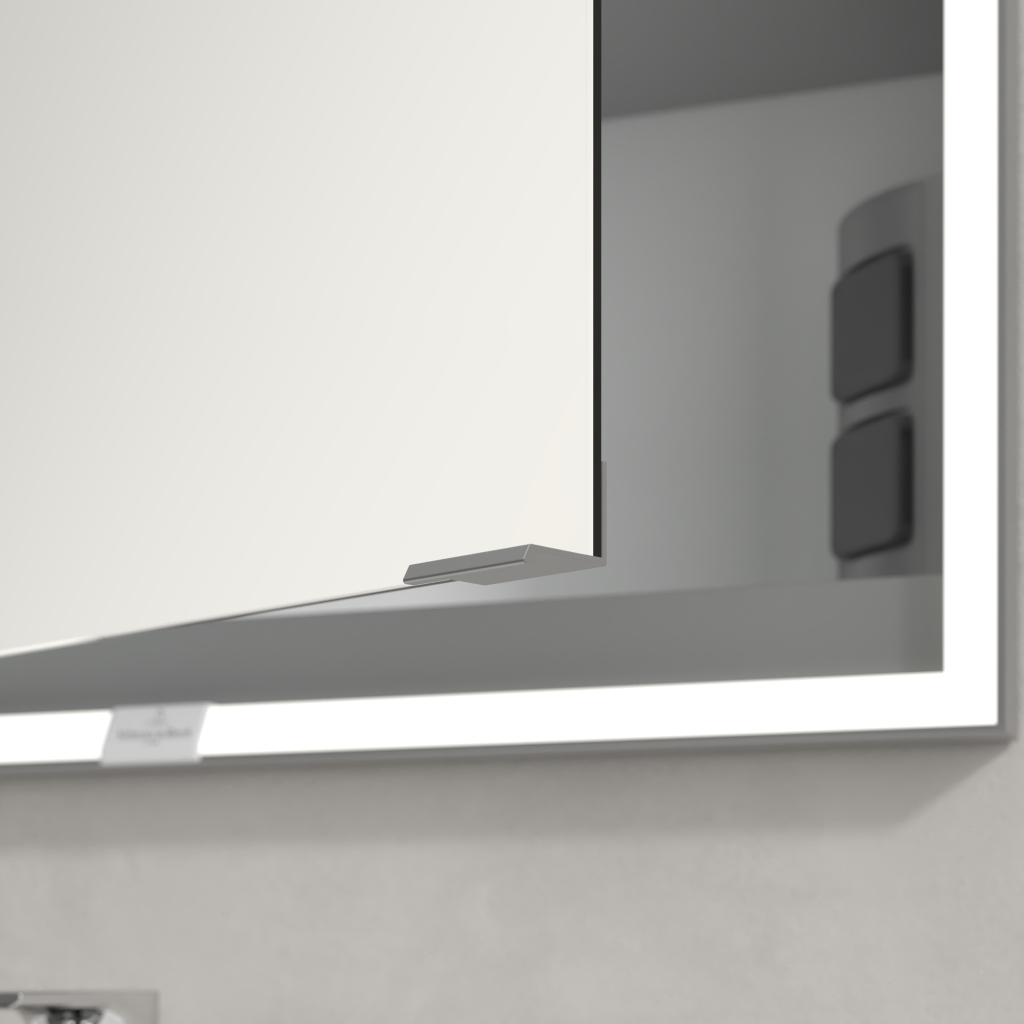 My View Now Built-in mirror cabinet, with lighting, 600x750x168mm