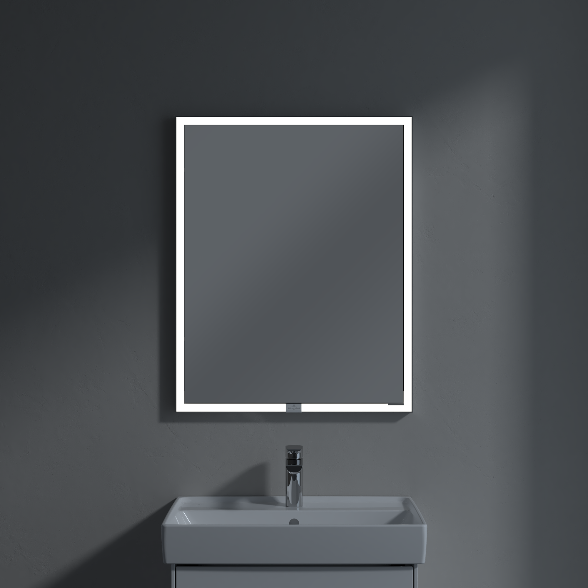 My View Now Built-in mirror cabinet, with lighting, 600x750x168mm