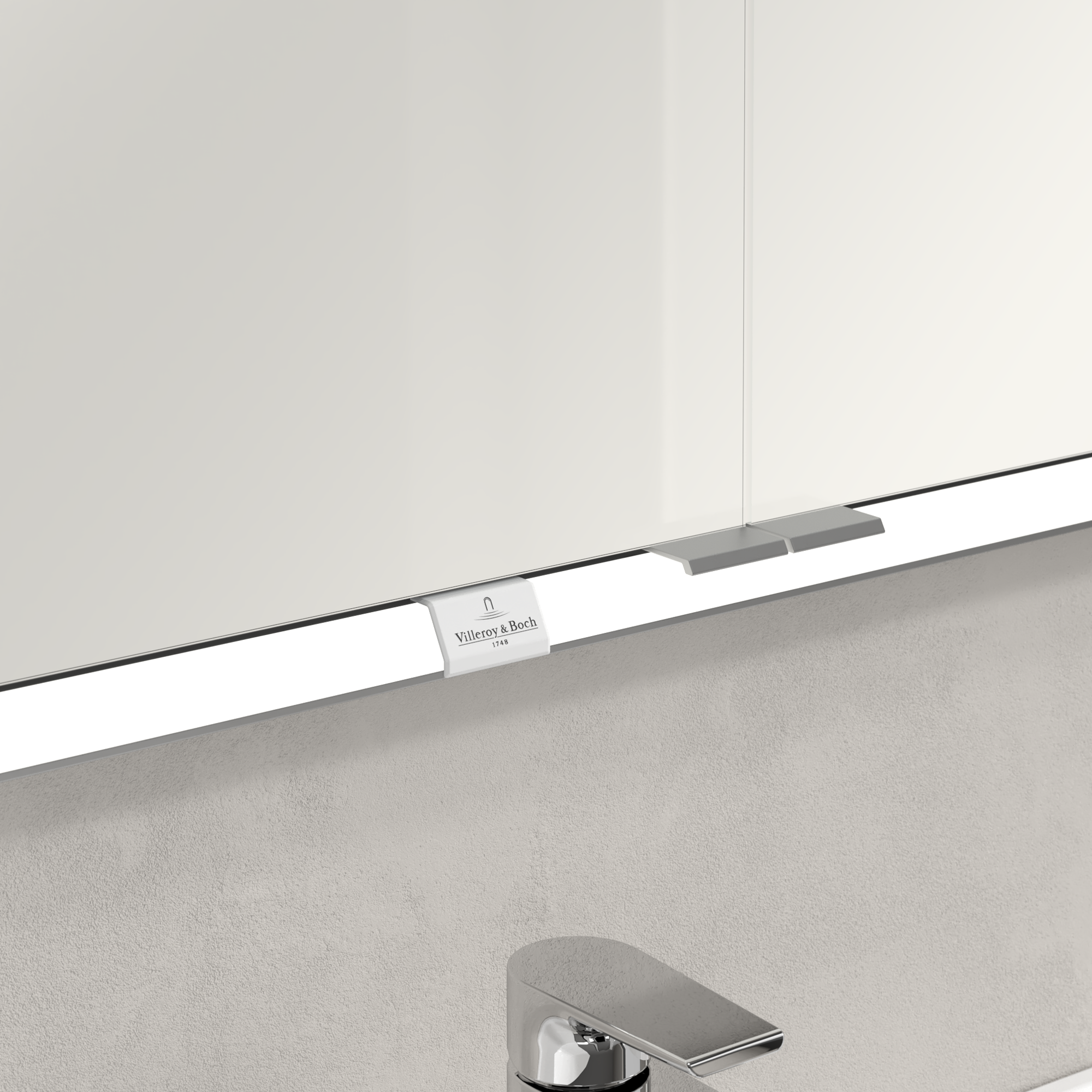 My View Now Built-in mirror cabinet, with lighting, 800x750x168mm