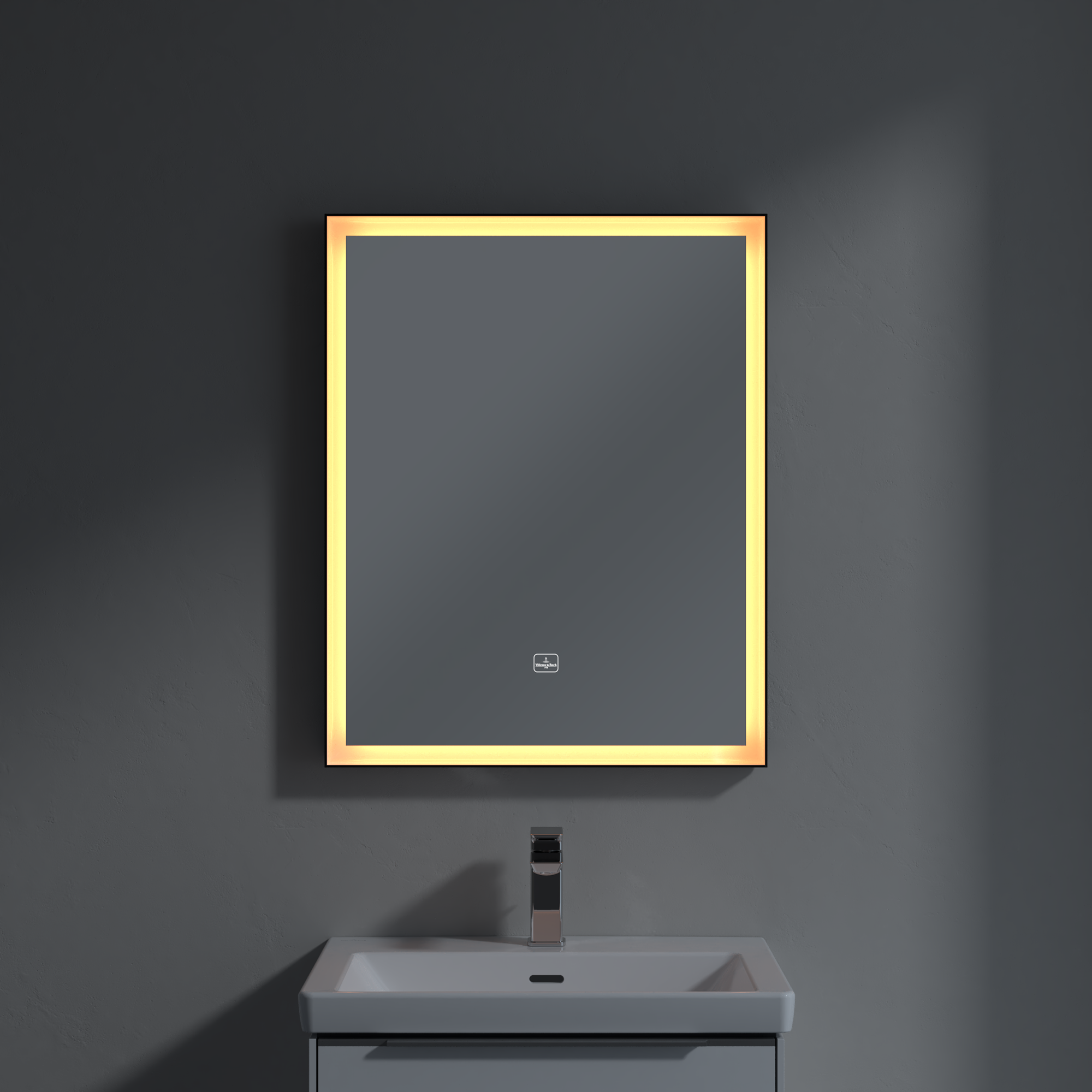 Subway 3.0 Miroir, avec éclairage, 600x750x47.5mm