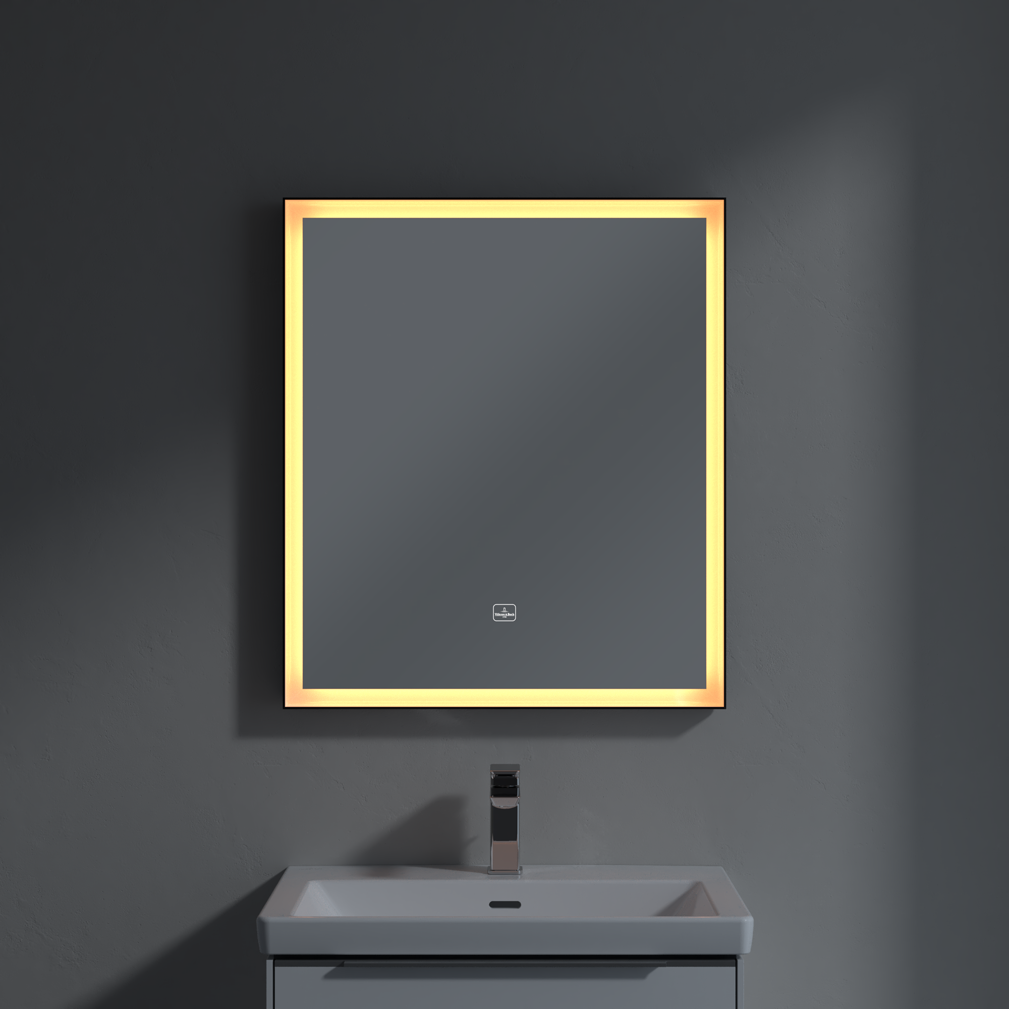 Subway 3.0 Miroir, avec éclairage, 650x750x47.5mm