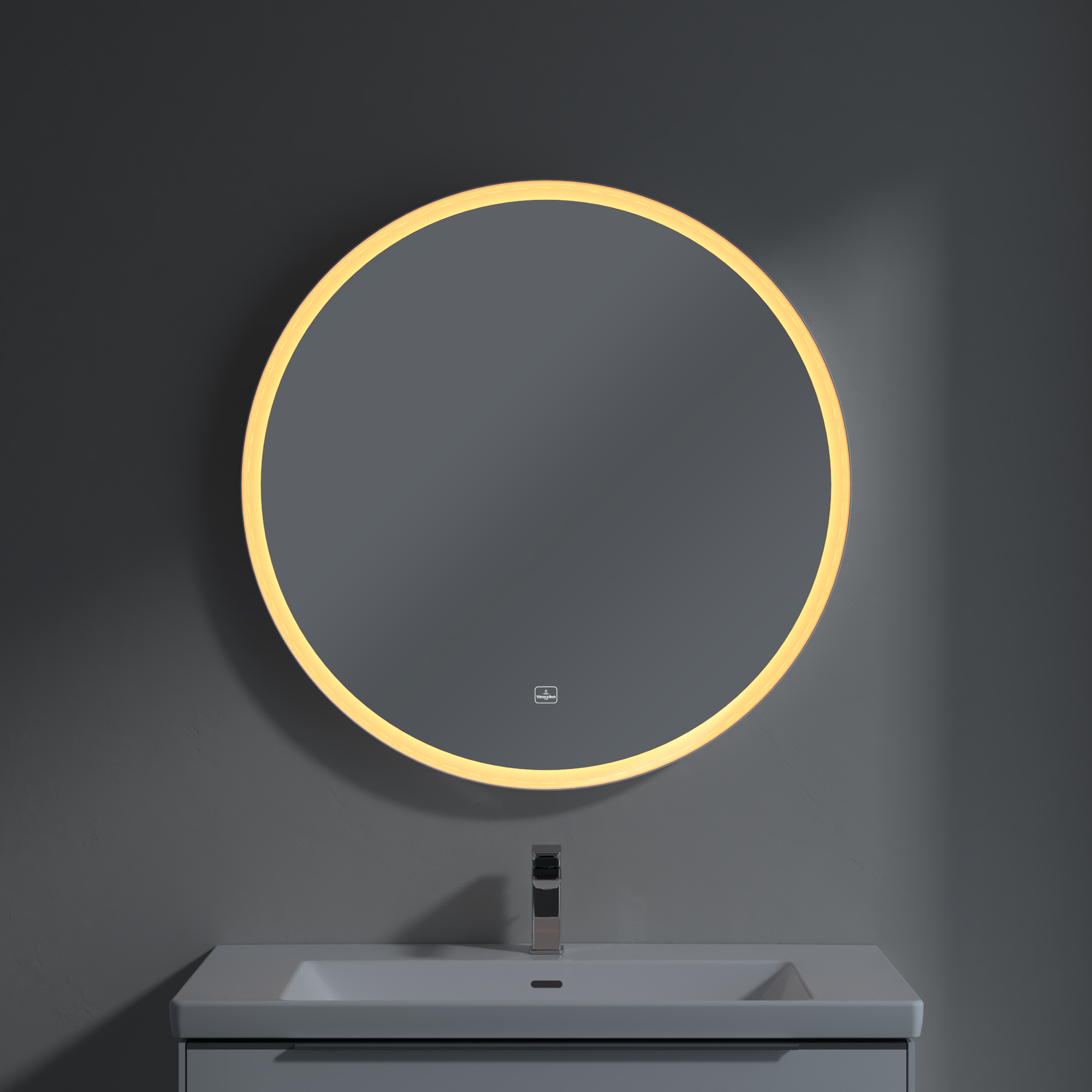 Subway 3.0 Mirror, with lighting, 910x910x45mm