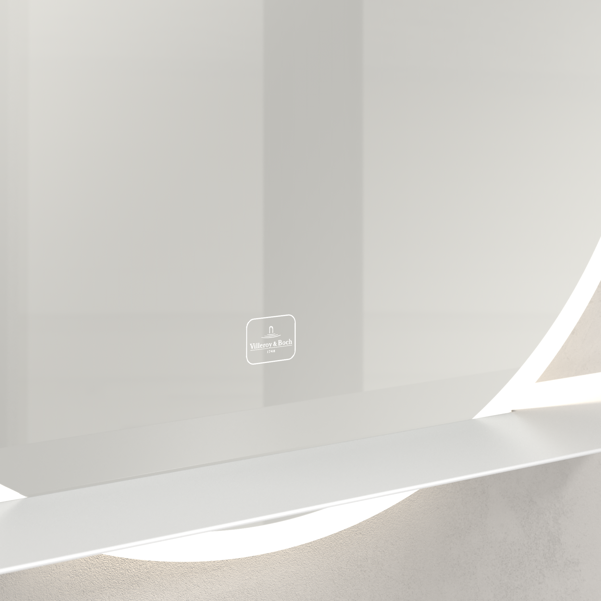 More to See Lite+ Spiegel, mit Beleuchtung, 650x650x23mm