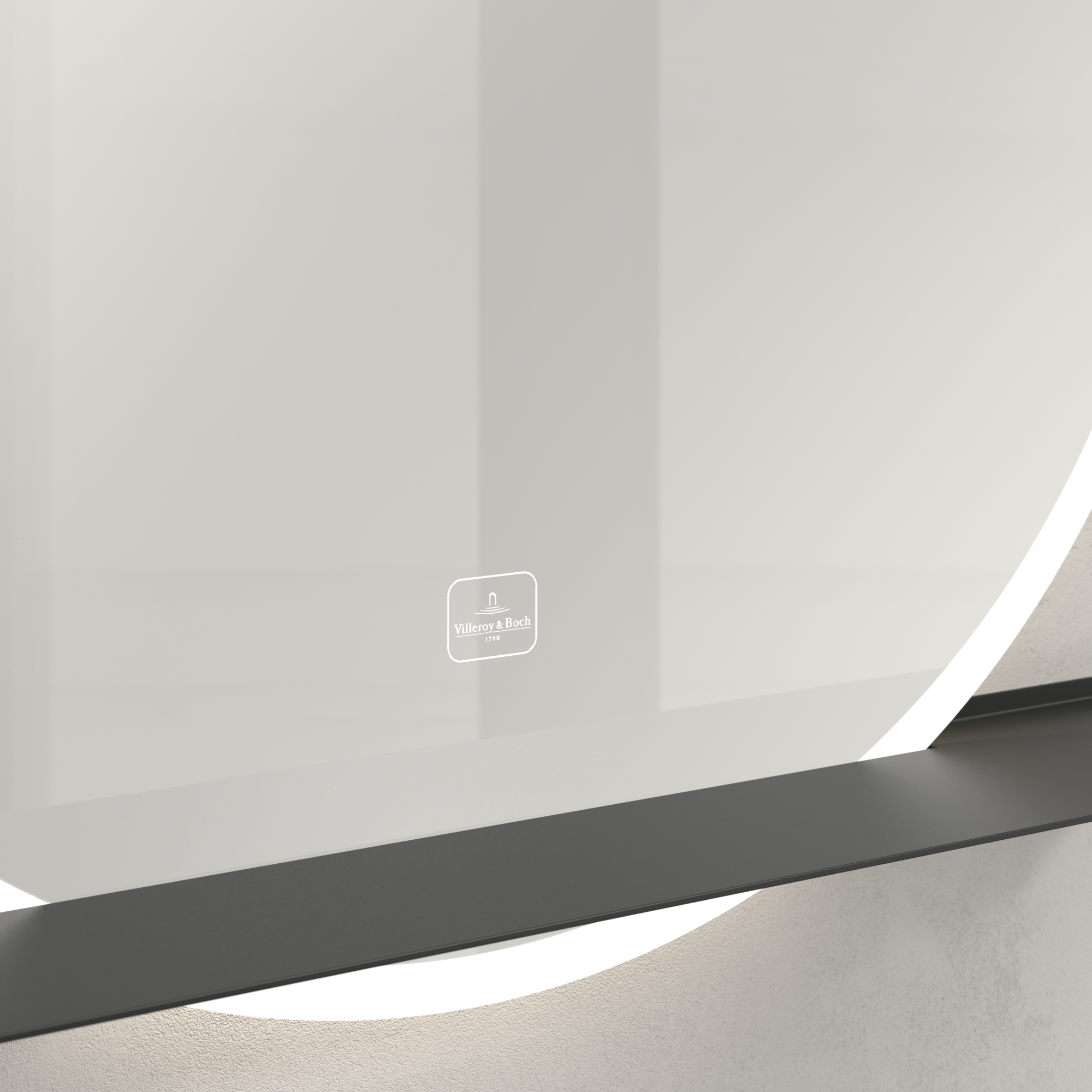 More to See Lite+ Spiegel, mit Beleuchtung, 650x650x23mm