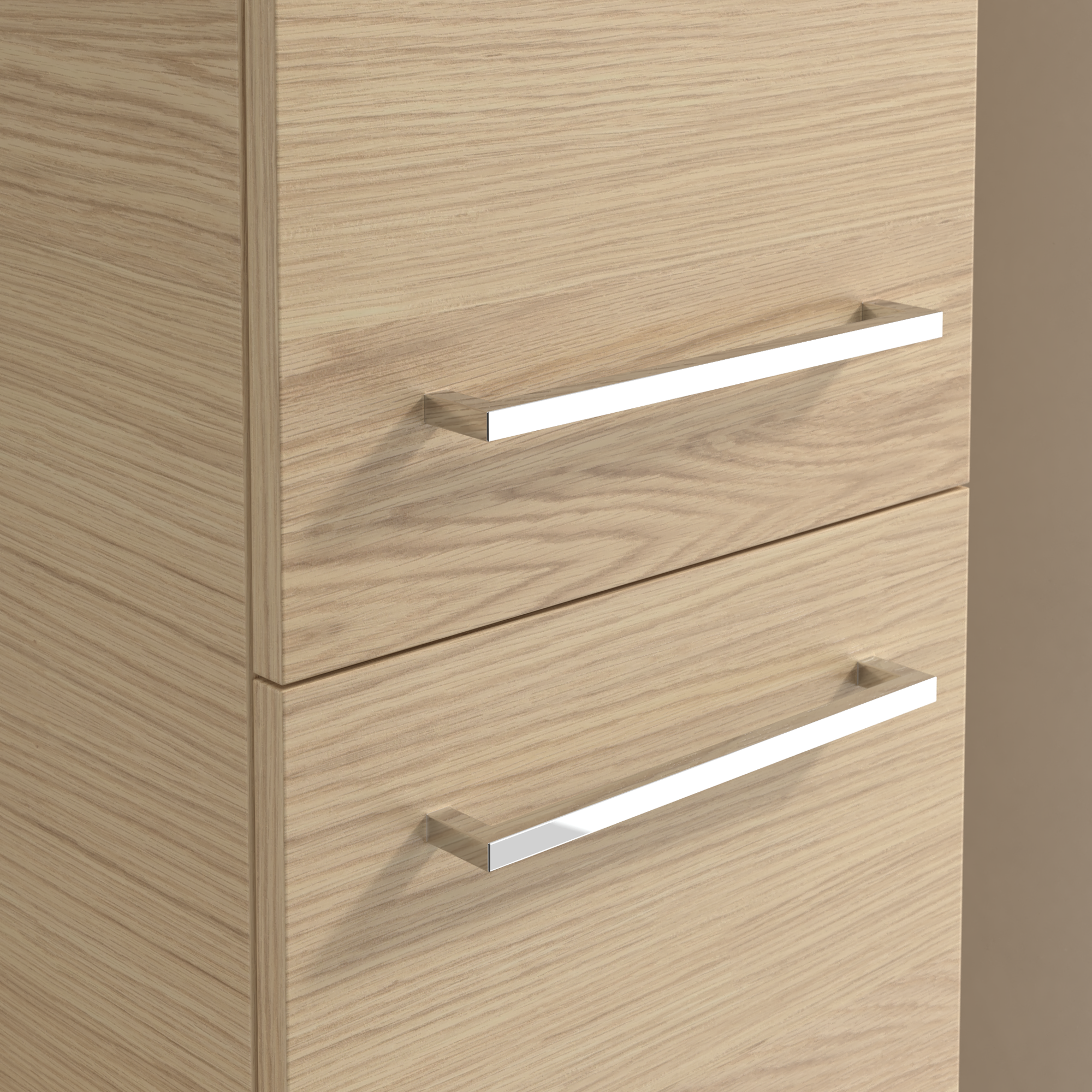 Avento Hoge kast, 2 deuren, 350x1760x372mm, Corpus: Nordic Oak, Front: Nordic Oak