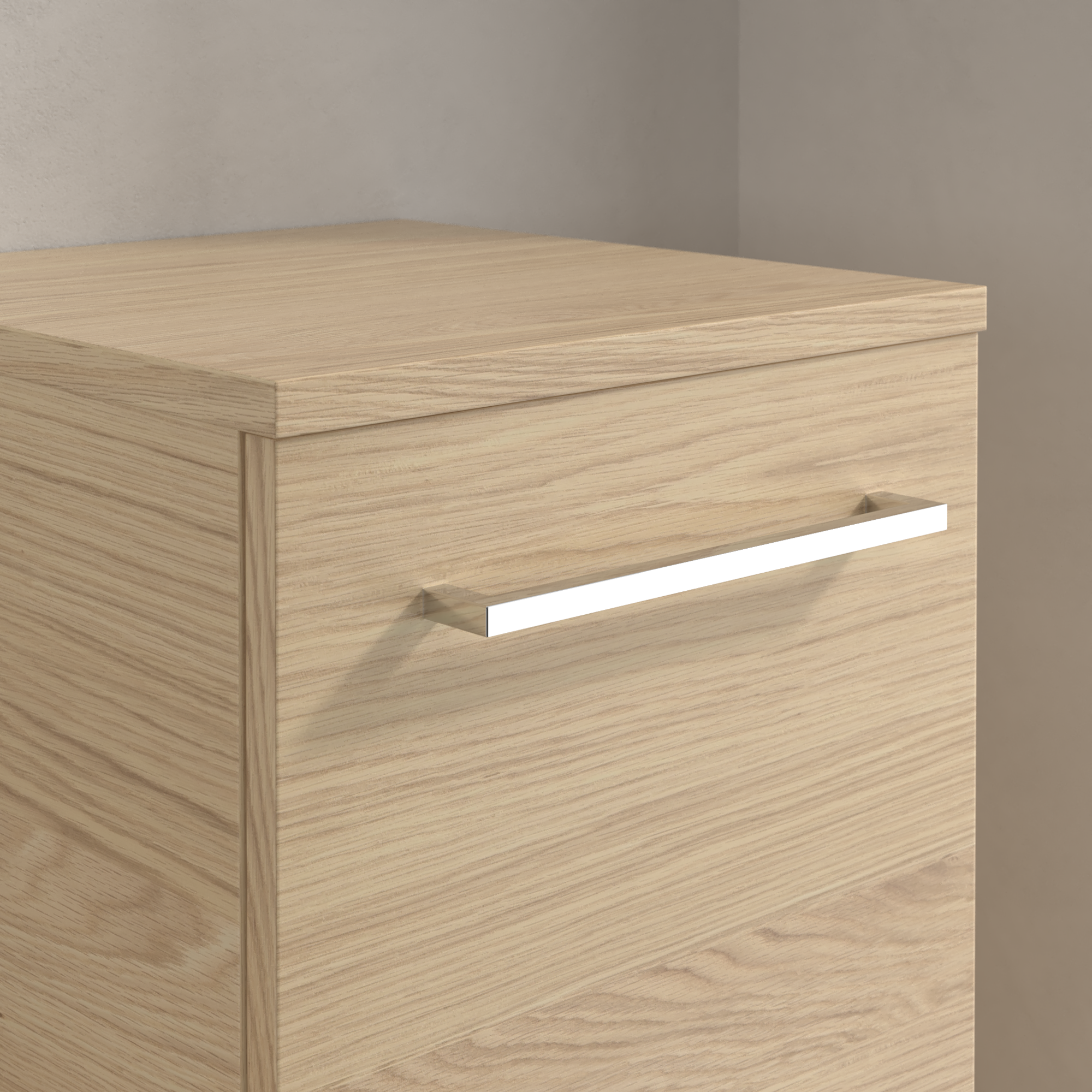 Avento Side cabinet, 1 door, 350x890x373mm, Body: Nordic Oak, Front: Nordic Oak
