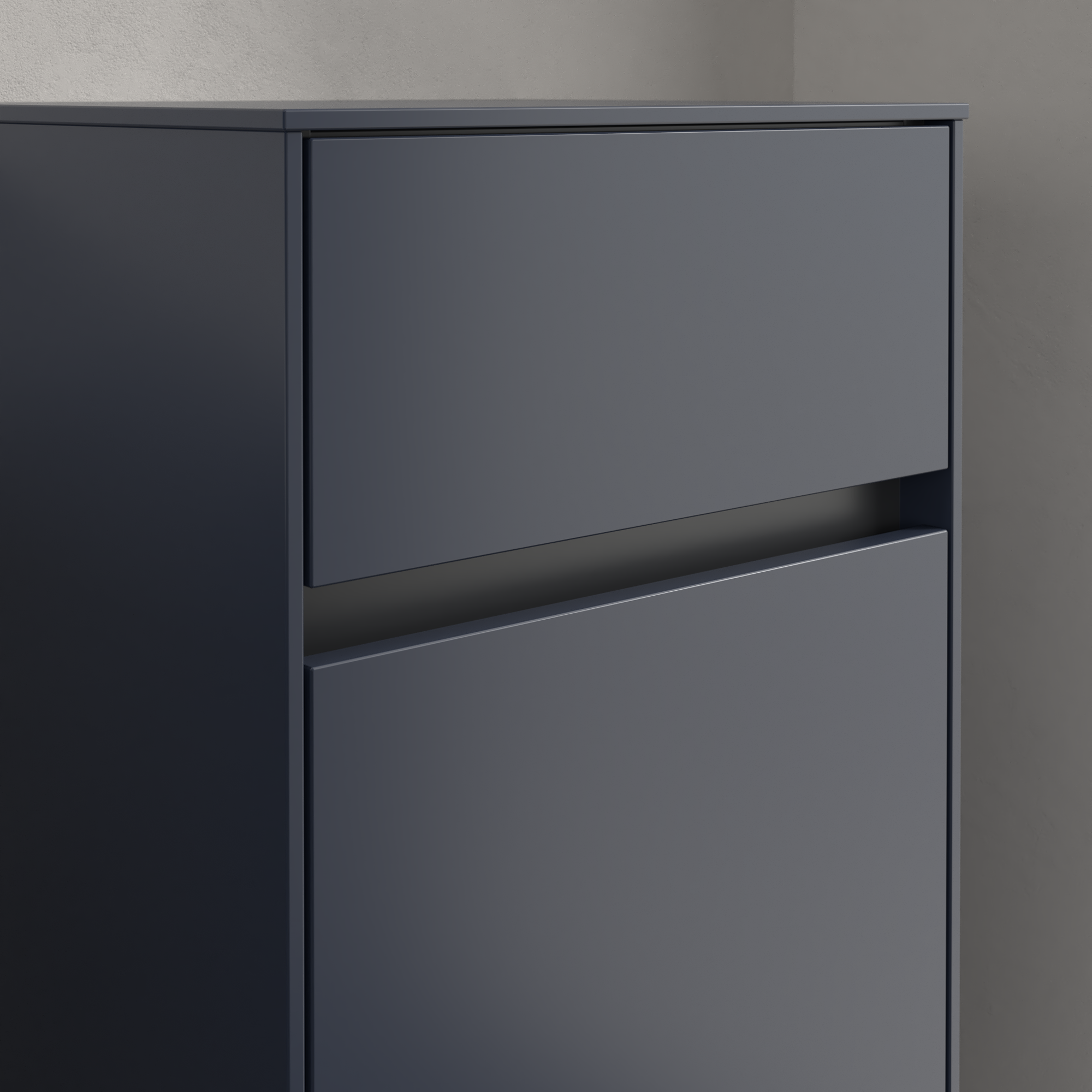 Collaro Szafka boczna, 1 drzwi, 1 szuflada, 404x748x349mm, Korpus: Marine Blue, Front: Marine Blue