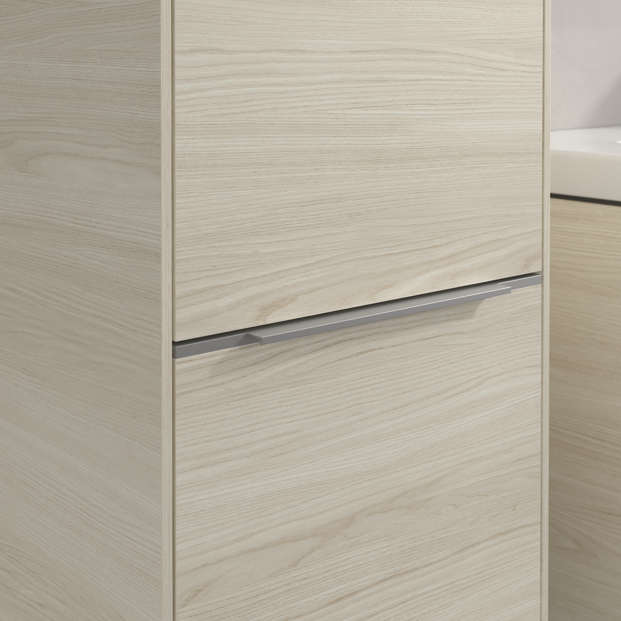 Subway 3.0 Hochschrank, 2 Türen, 400x1710x346mm, Korpus: White Oak, Front: White Oak