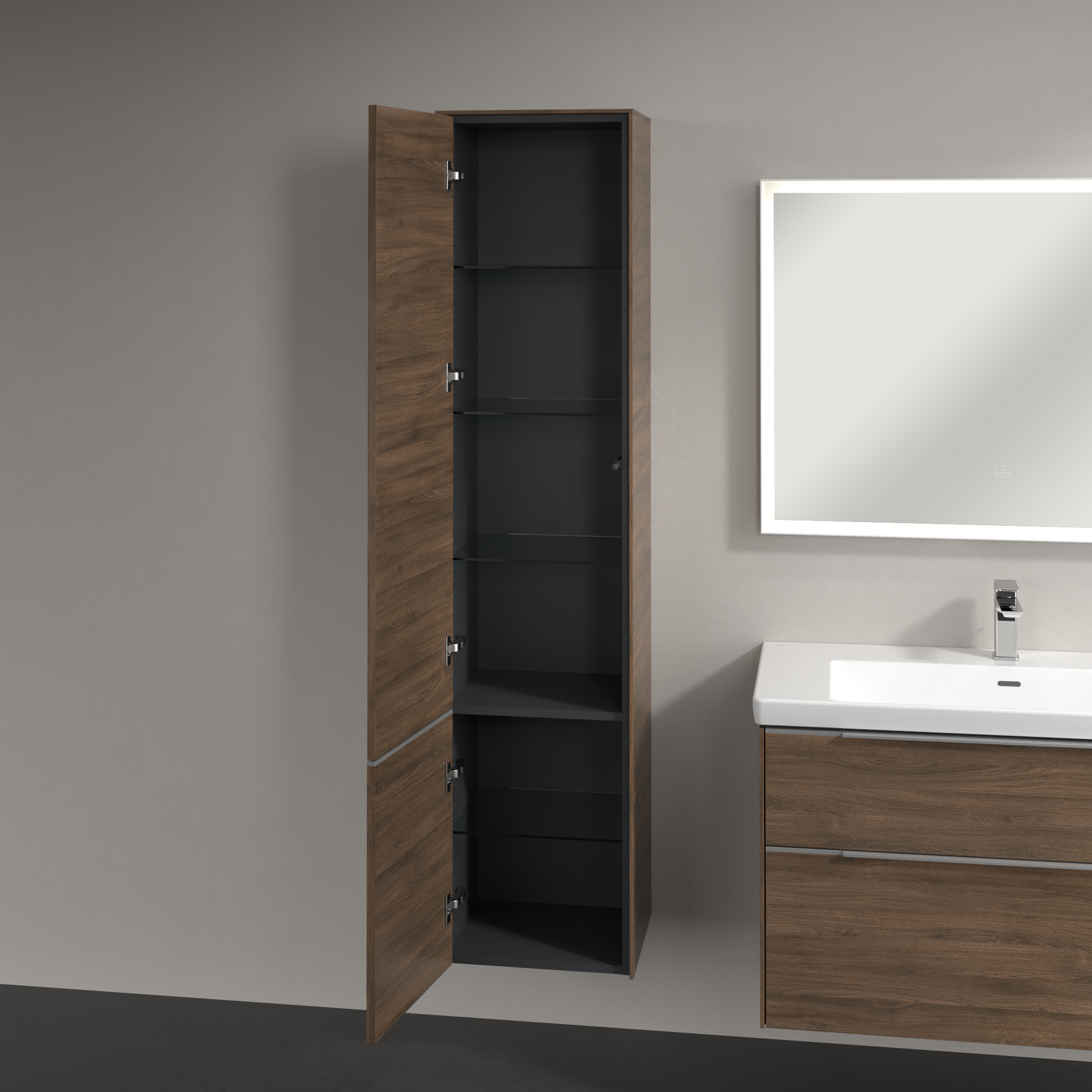 Subway 3.0 Armoire haute, 2 portes, 400x1710x346mm, Caisson: Arizona Oak, Façade: Arizona Oak