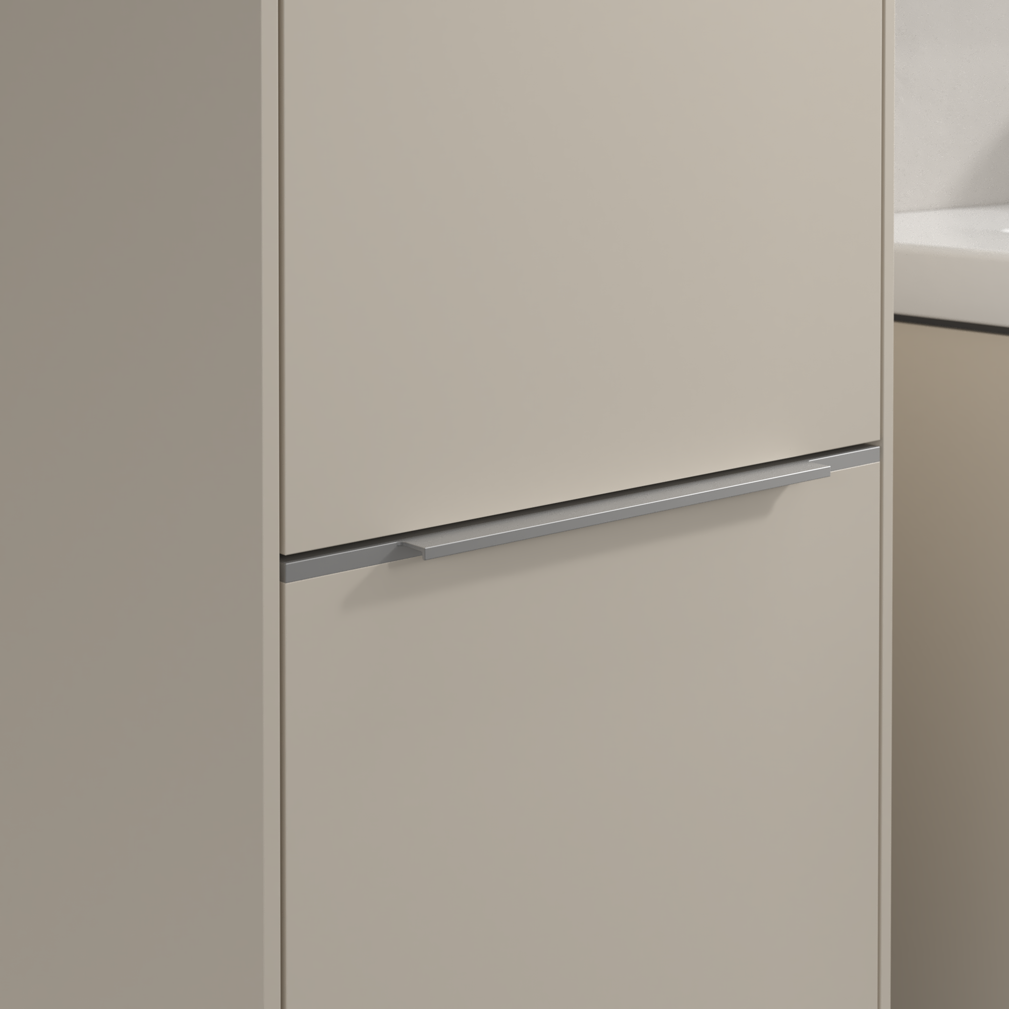 Subway 3.0 Tall cabinet, 2 doors, 400x1710x346mm, Body: Cashmere Grey, Front: Cashmere Grey