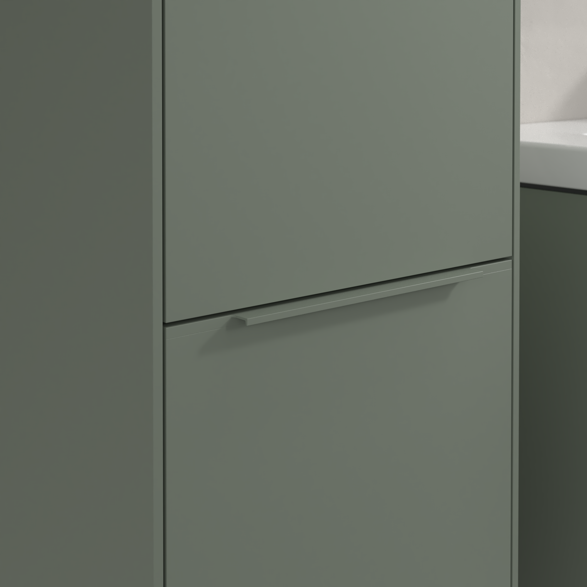 Subway 3.0 Armoire haute, 2 portes, 400x1710x346mm, Caisson: Soft Green, Façade: Soft Green