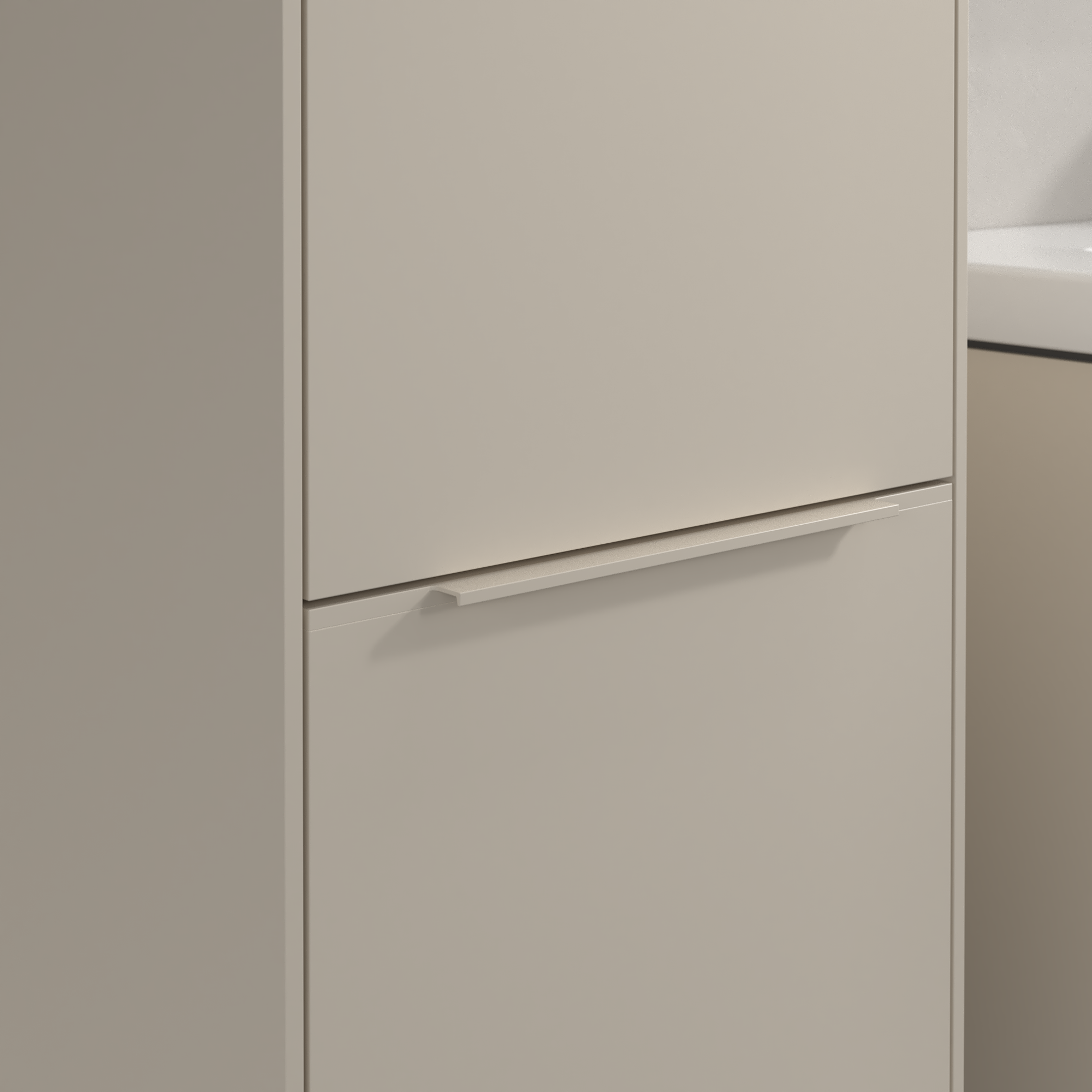 Subway 3.0 Armoire haute, 2 portes, 400x1710x346mm, Caisson: Cashmere Grey, Façade: Cashmere Grey
