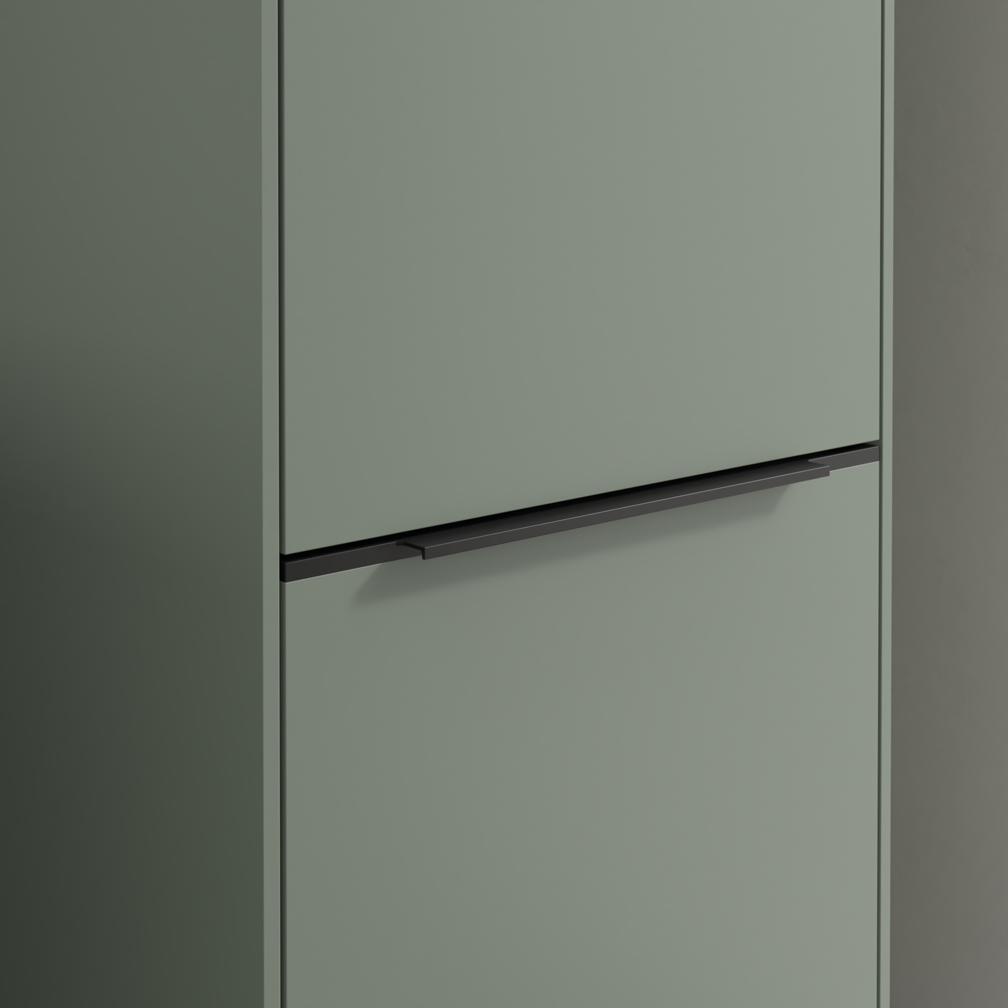 Subway 3.0 Högskåp, 2 dörrar, 400x1710x346mm, Kropp: Soft Green, Framsida: Soft Green