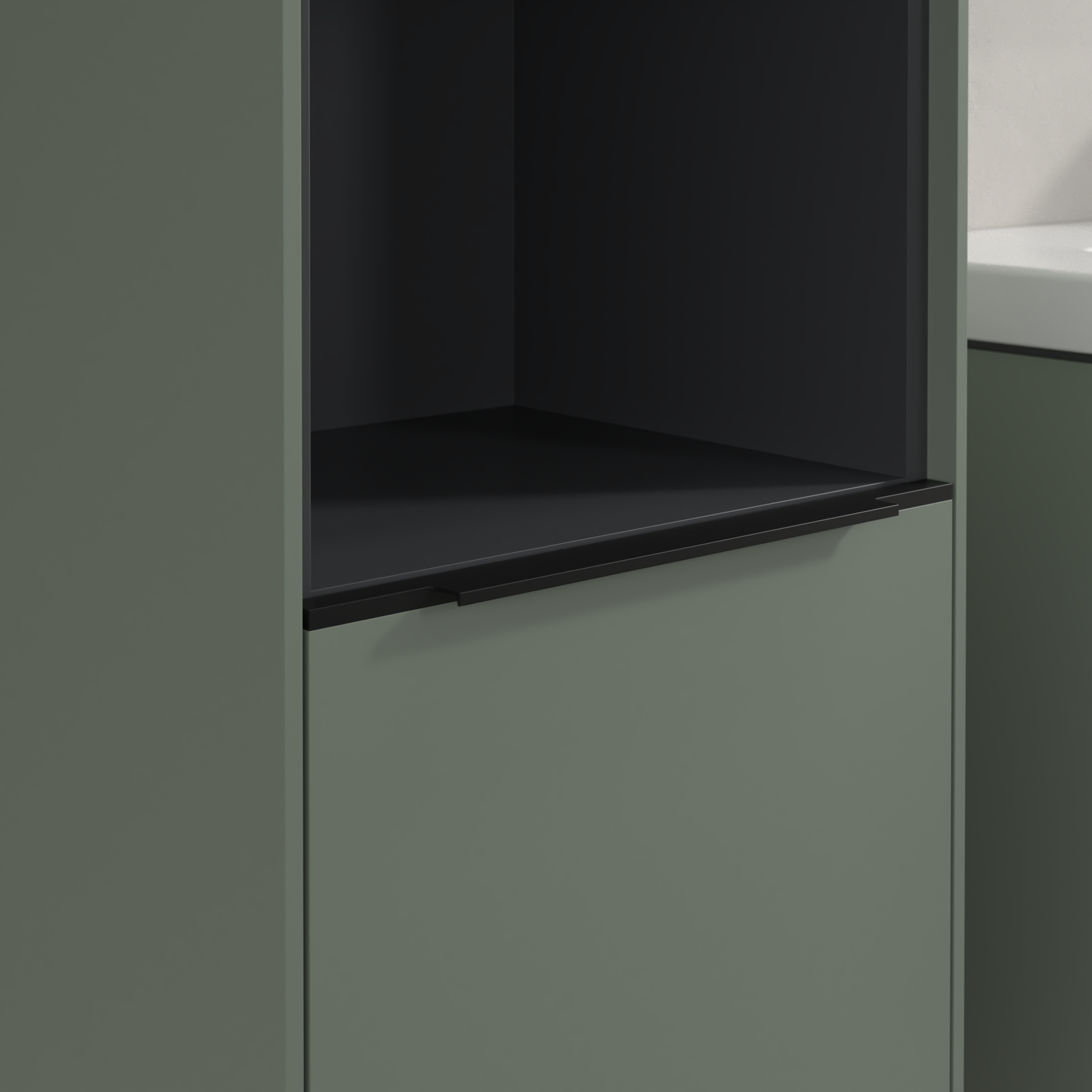 Subway 3.0 Højskab, 2 døre, 400x1710x346mm, Korpus: Soft Green, Front: Soft Green