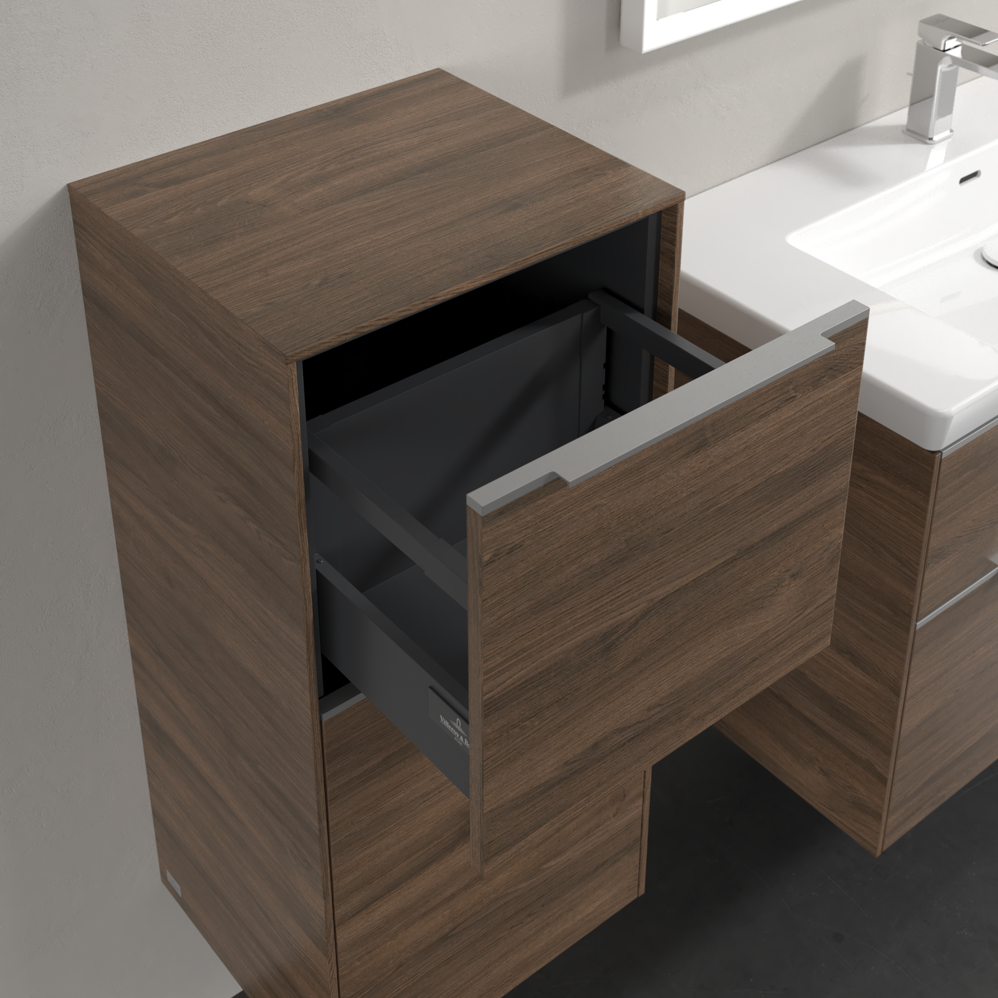Subway 3.0 Side cabinet, 1 pull-out compartment, 1 door, 400x860x346mm, Body: Arizona Oak, Front: Arizona Oak