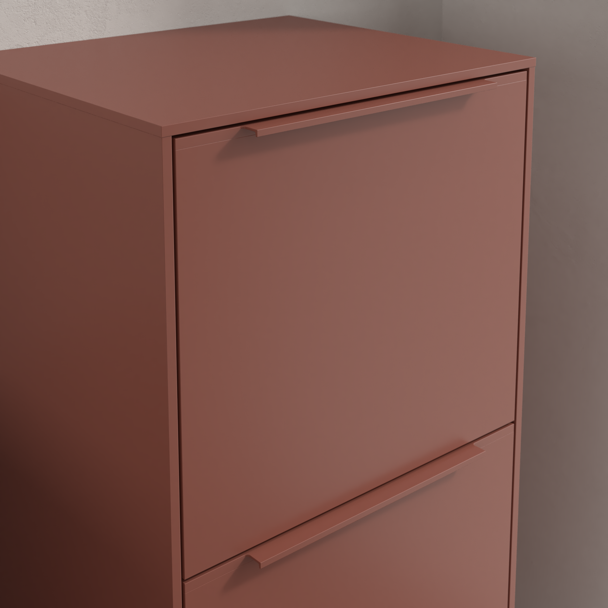 Subway 3.0 Armadio laterale, 1 vano estraibile, 1 anta, 400x860x346mm, Corpo: Wine Red, Fronte: Wine Red