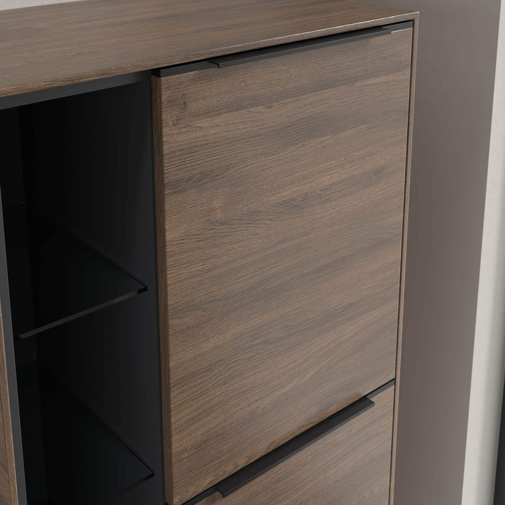 Subway 3.0 Medium-height cabinet, 2 doors, 574x1200x346mm, Body: Arizona Oak, Front: Arizona Oak