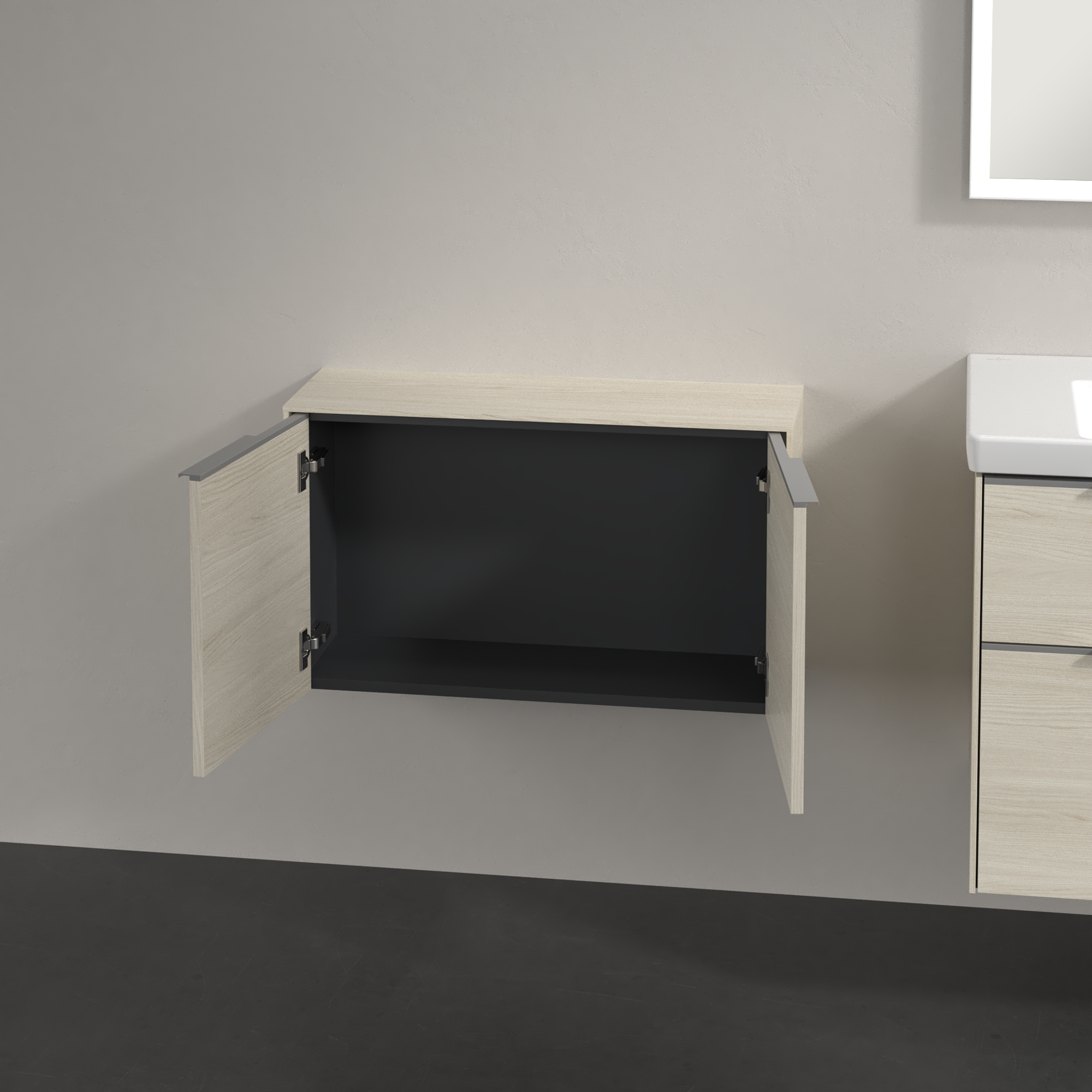Subway 3.0 Sideboard, 2 deuren, 728x423x240mm, Corpus: White Oak, Front: White Oak
