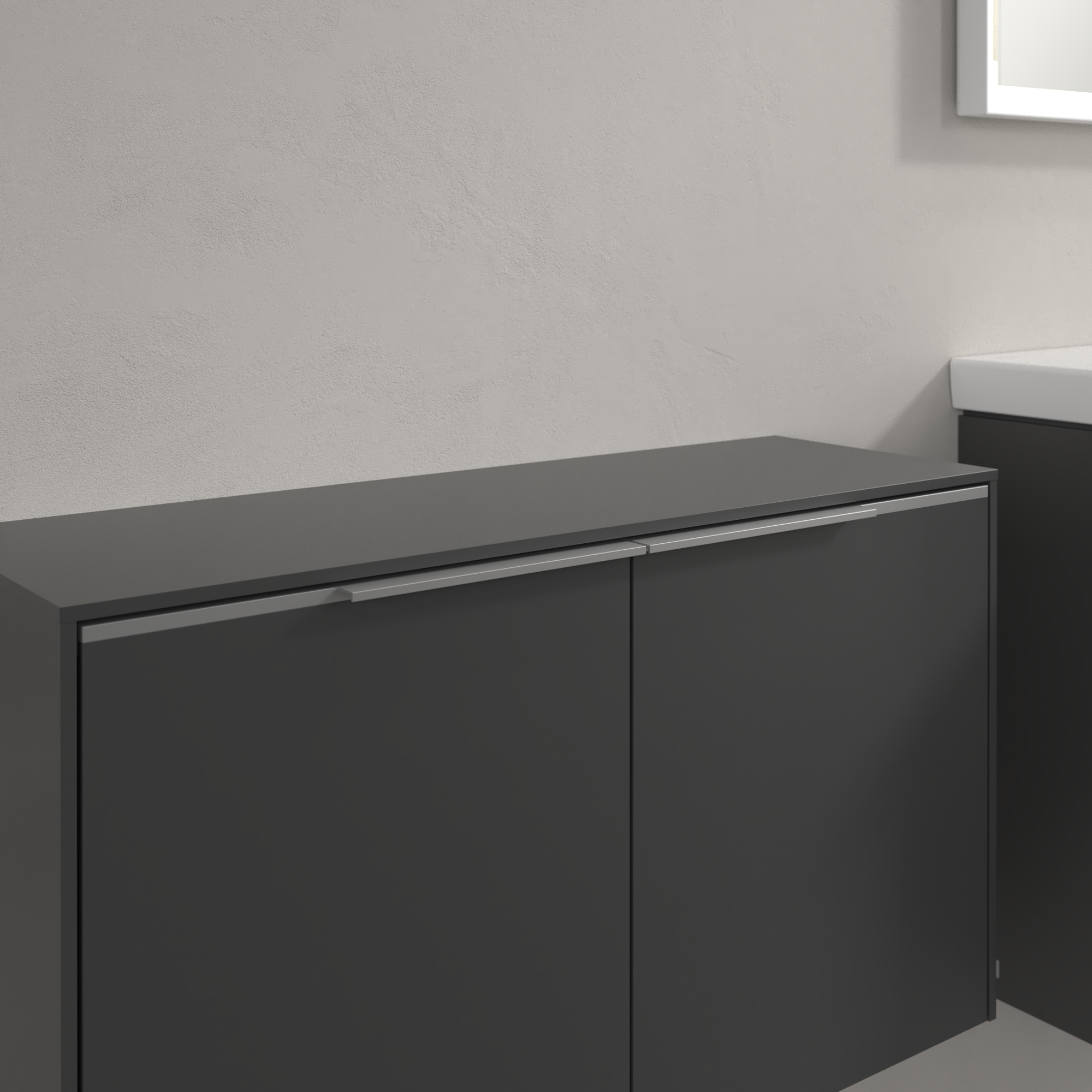 Subway 3.0 Sideboard, 2 doors, 728x423x240mm, Body: Graphite, Front: Graphite