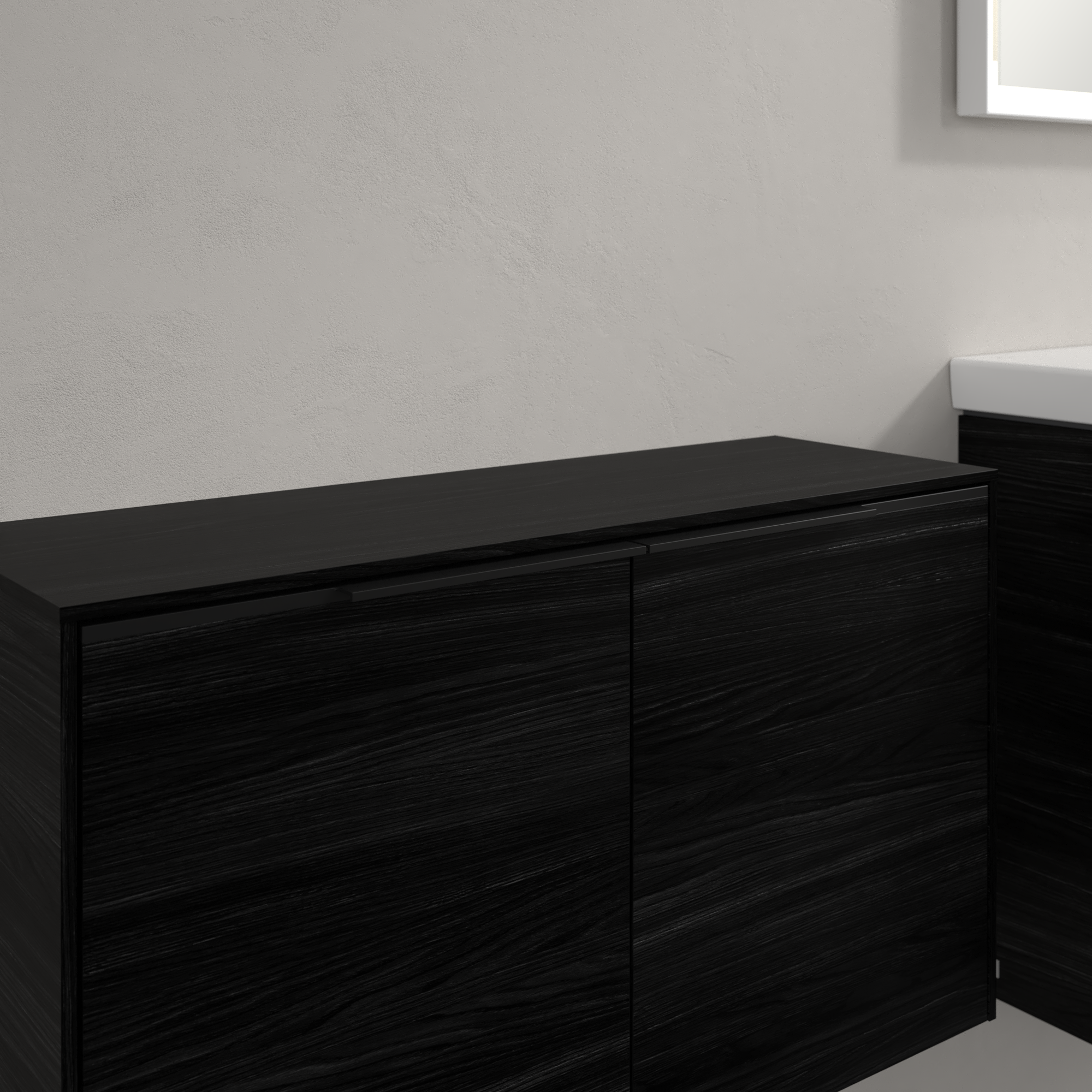 Subway 3.0 Sideboard, 2 Türen, 728x423x240mm, Korpus: Black Oak, Front: Black Oak