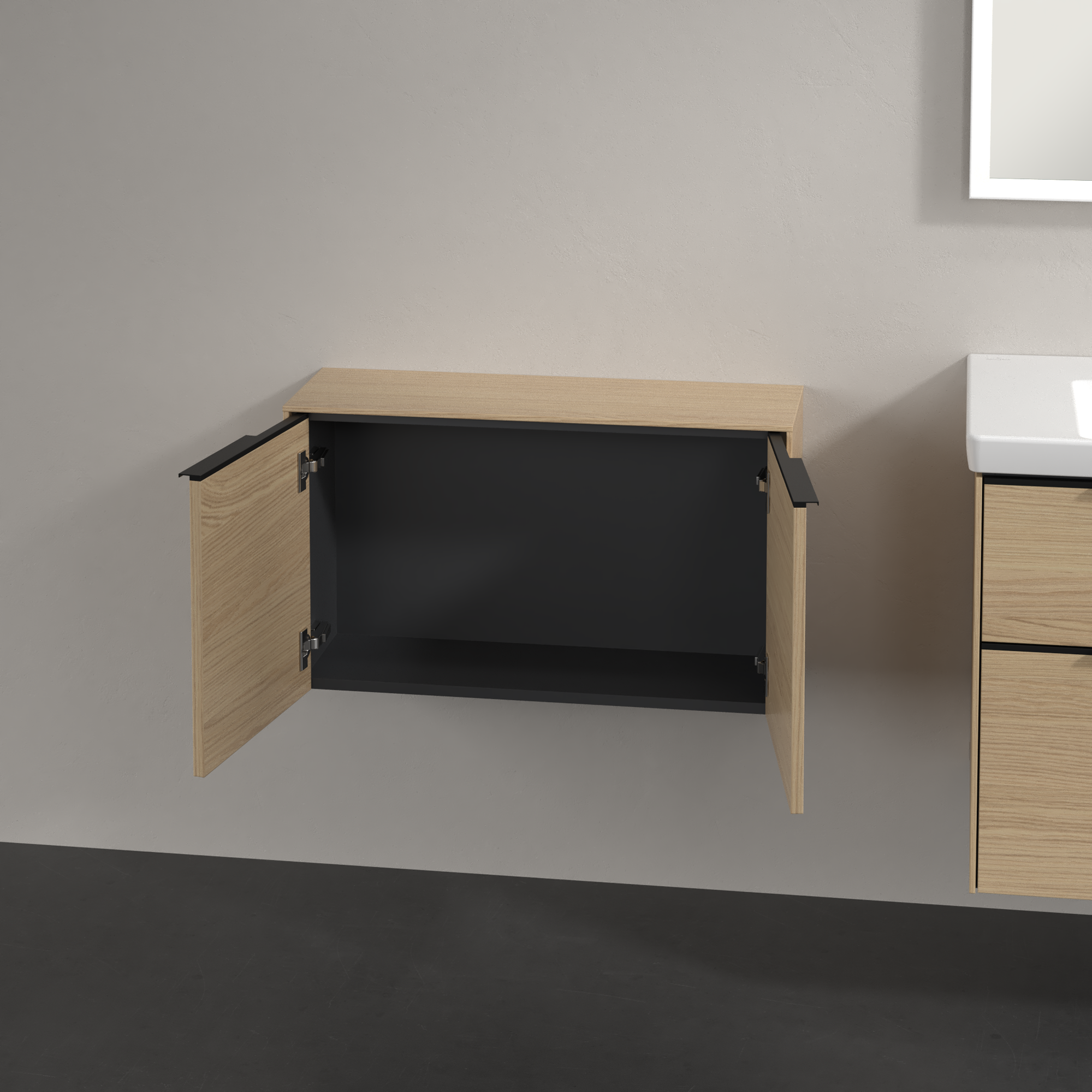 Subway 3.0 Sideboard, 2 doors, 728x423x240mm, Body: Nordic Oak, Front: Nordic Oak