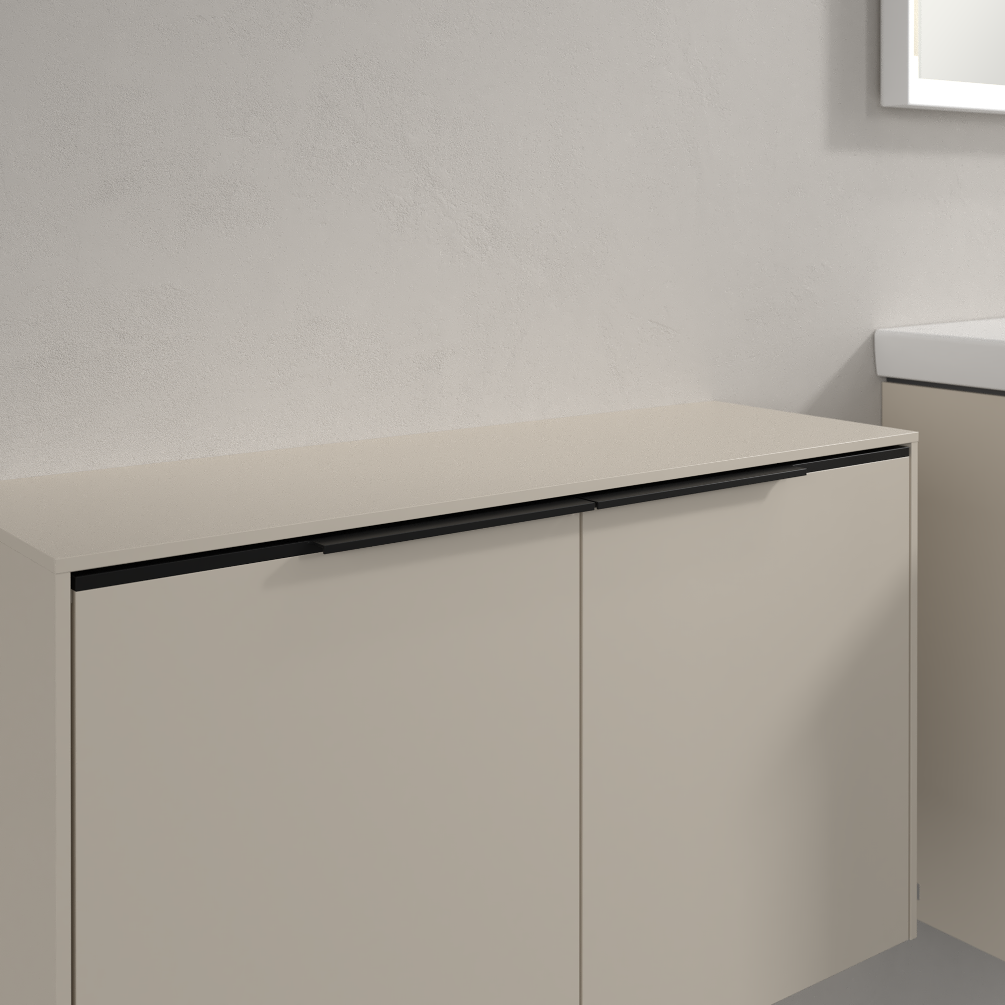 Subway 3.0 Sideboard, 2 doors, 728x423x240mm, Body: Cashmere Grey, Front: Cashmere Grey