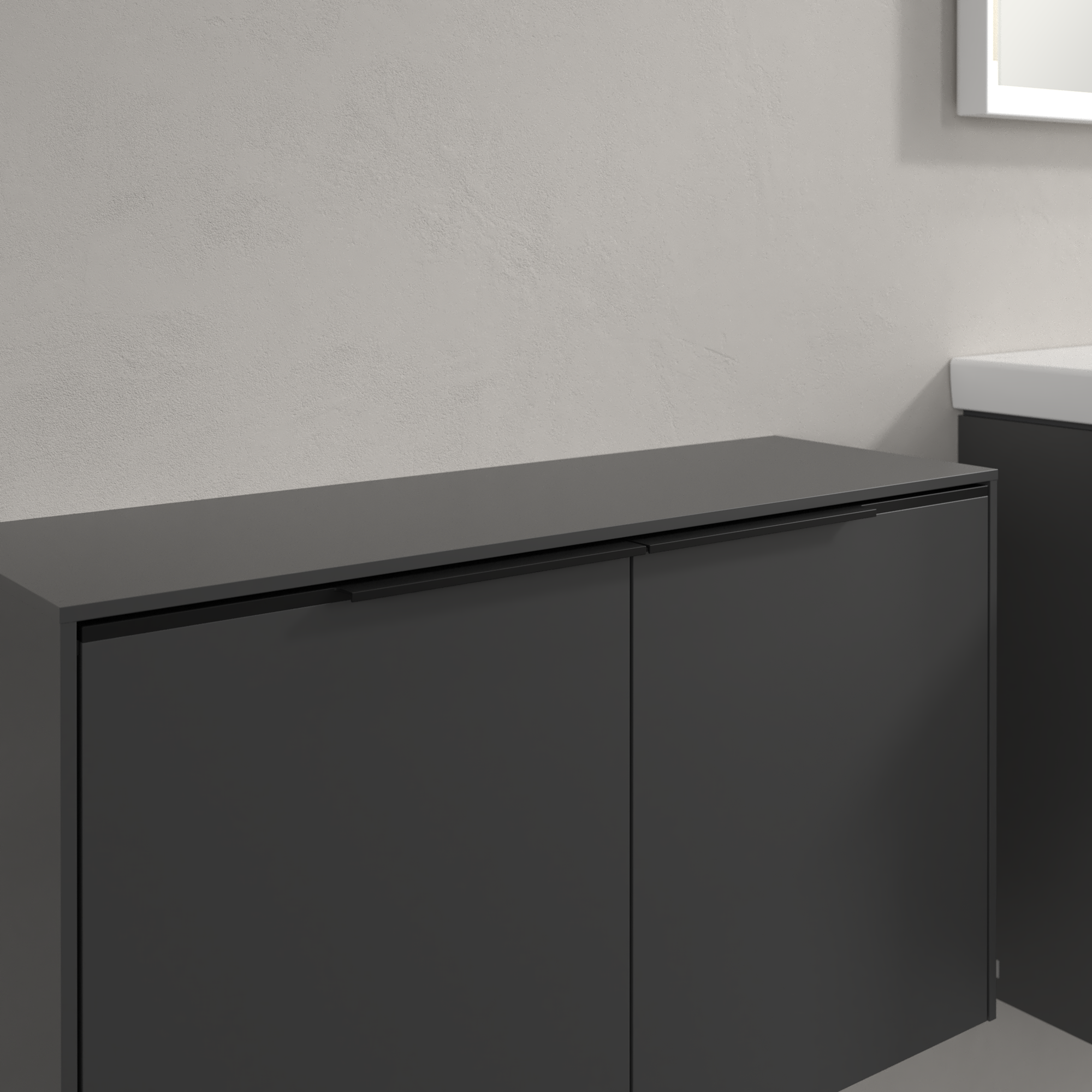 Subway 3.0 Sideboard, 2 doors, 728x423x240mm, Body: Graphite, Front: Graphite