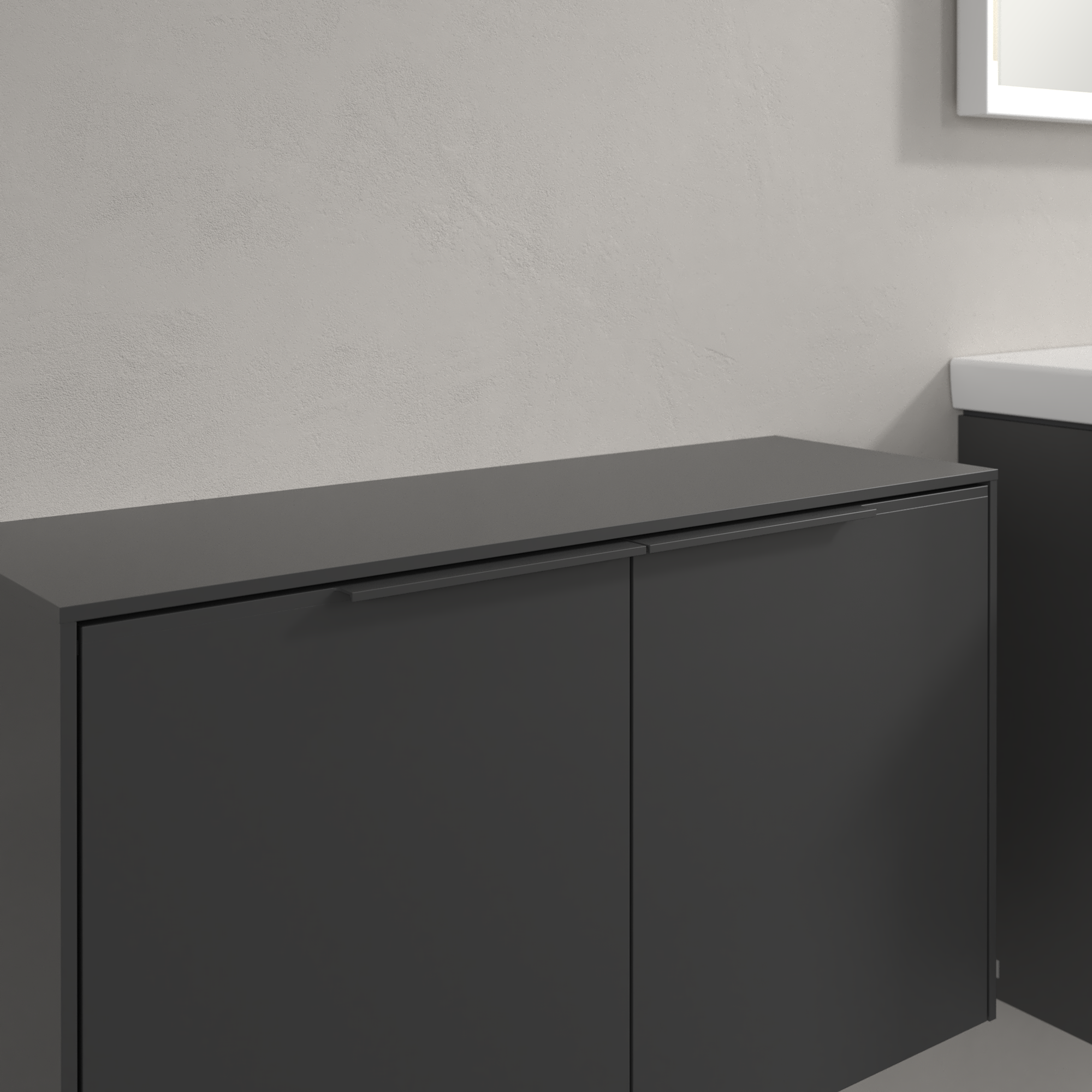 Subway 3.0 Sideboard, 2 doors, 728x423x240mm, Body: Graphite, Front: Graphite