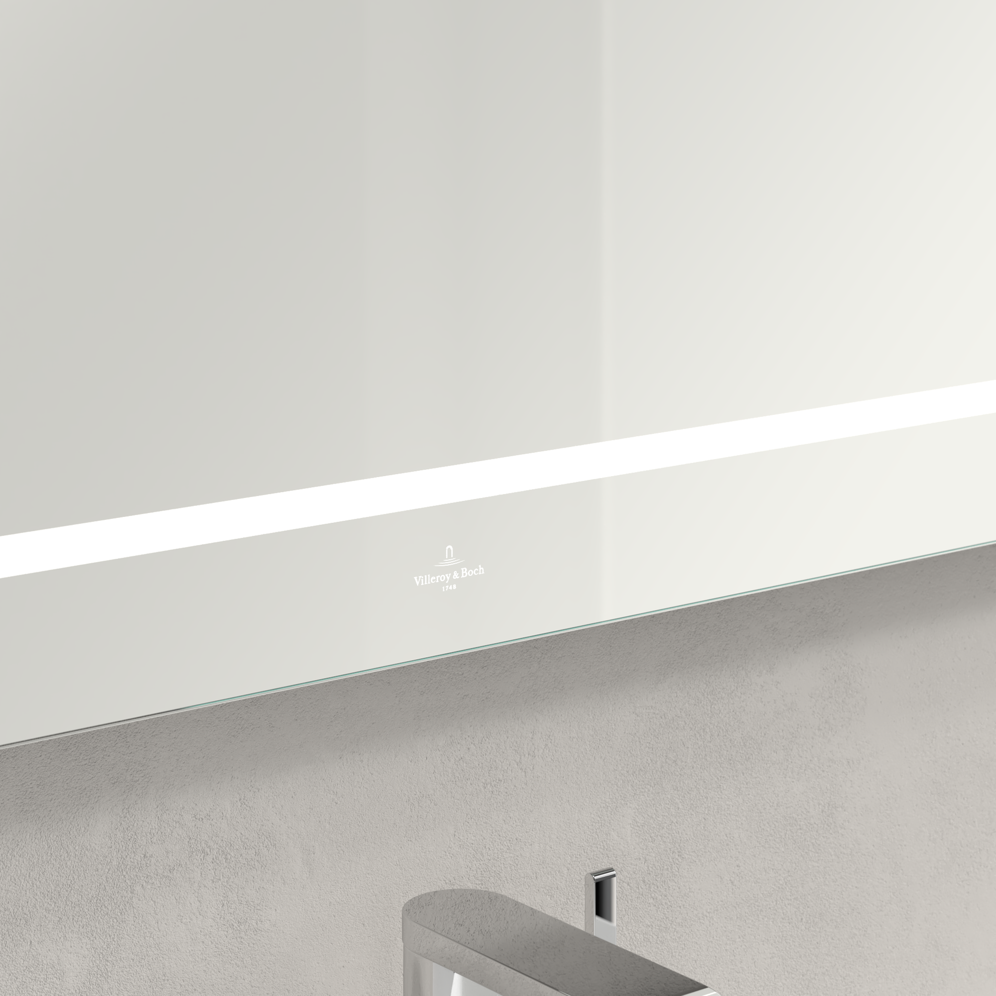 Finion Miroir, avec éclairage, 1600x750x45mm