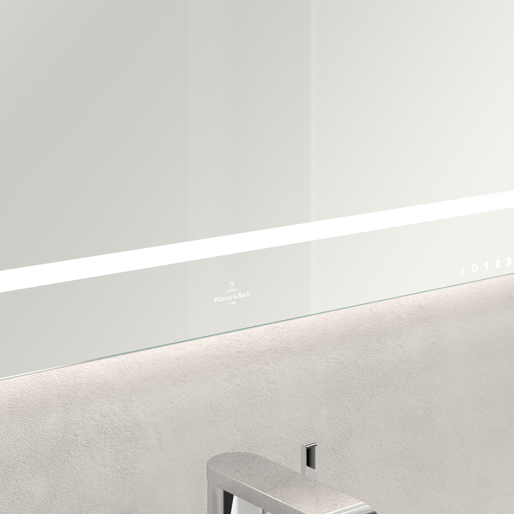Finion Mirror, with lighting, 800x750x45mm